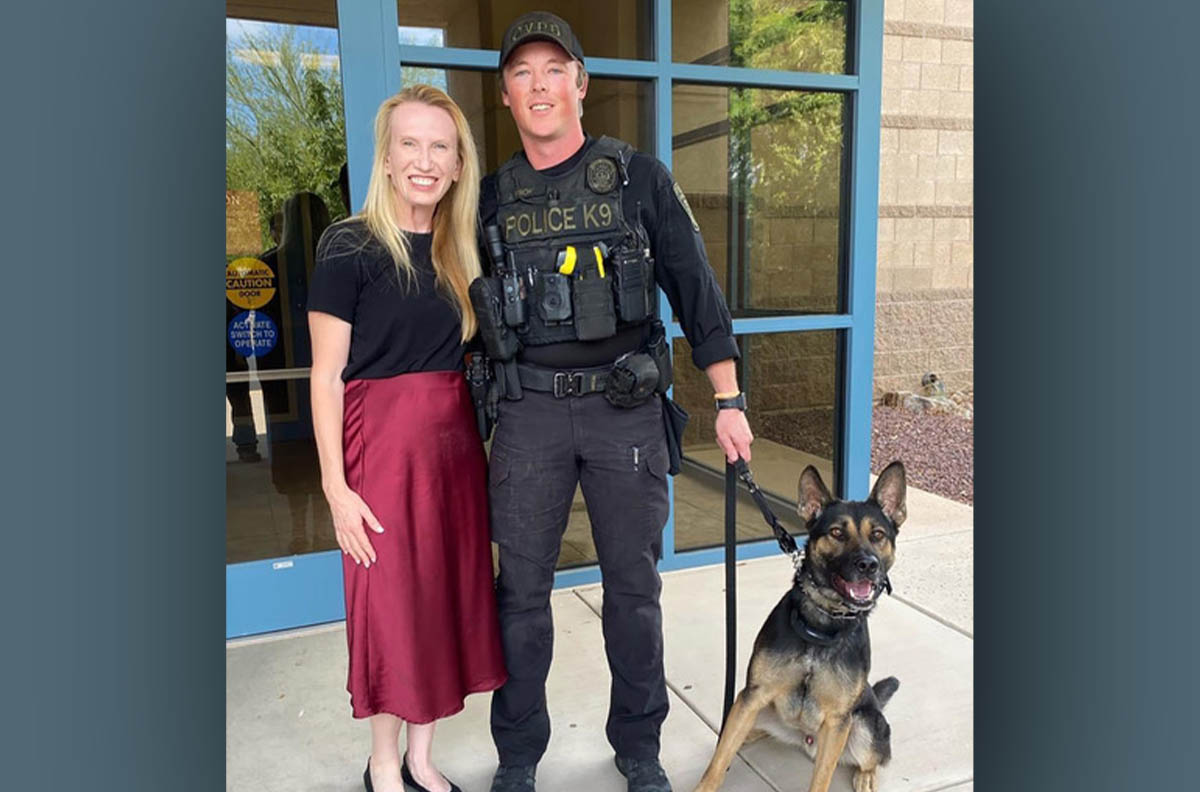Long Realty’s Lisa Bayless Donates Third Dog to Oro Valley Police