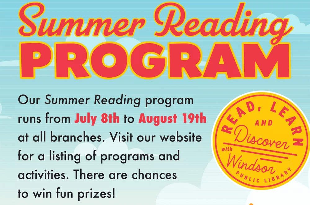 Windsor Public Library Summer Reading Program Biz X magazine