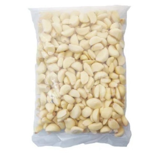 Raw Garlic Peeled Cloves Fresh & Vacuum Sealed BJ Gourmet Garlic Farm