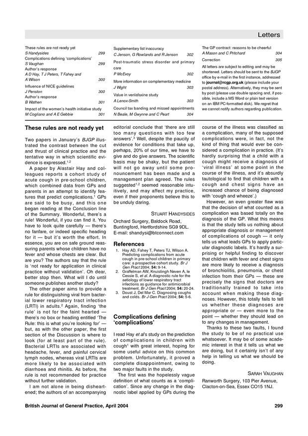 Impact of the Women's Health Initiative study. British Journal of