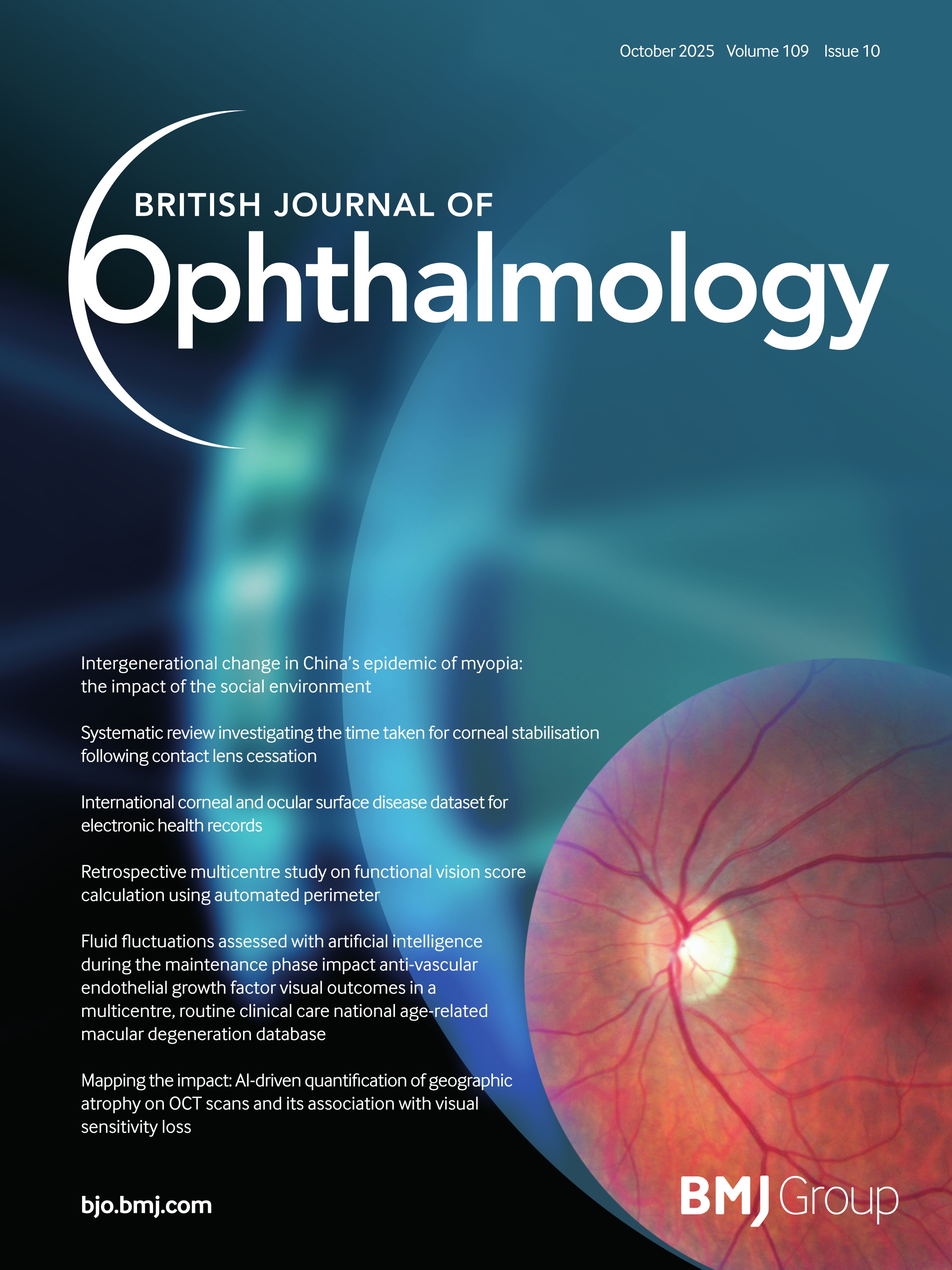 British Journal of Ophthalmology (BJO) A journal for ophthalmologists