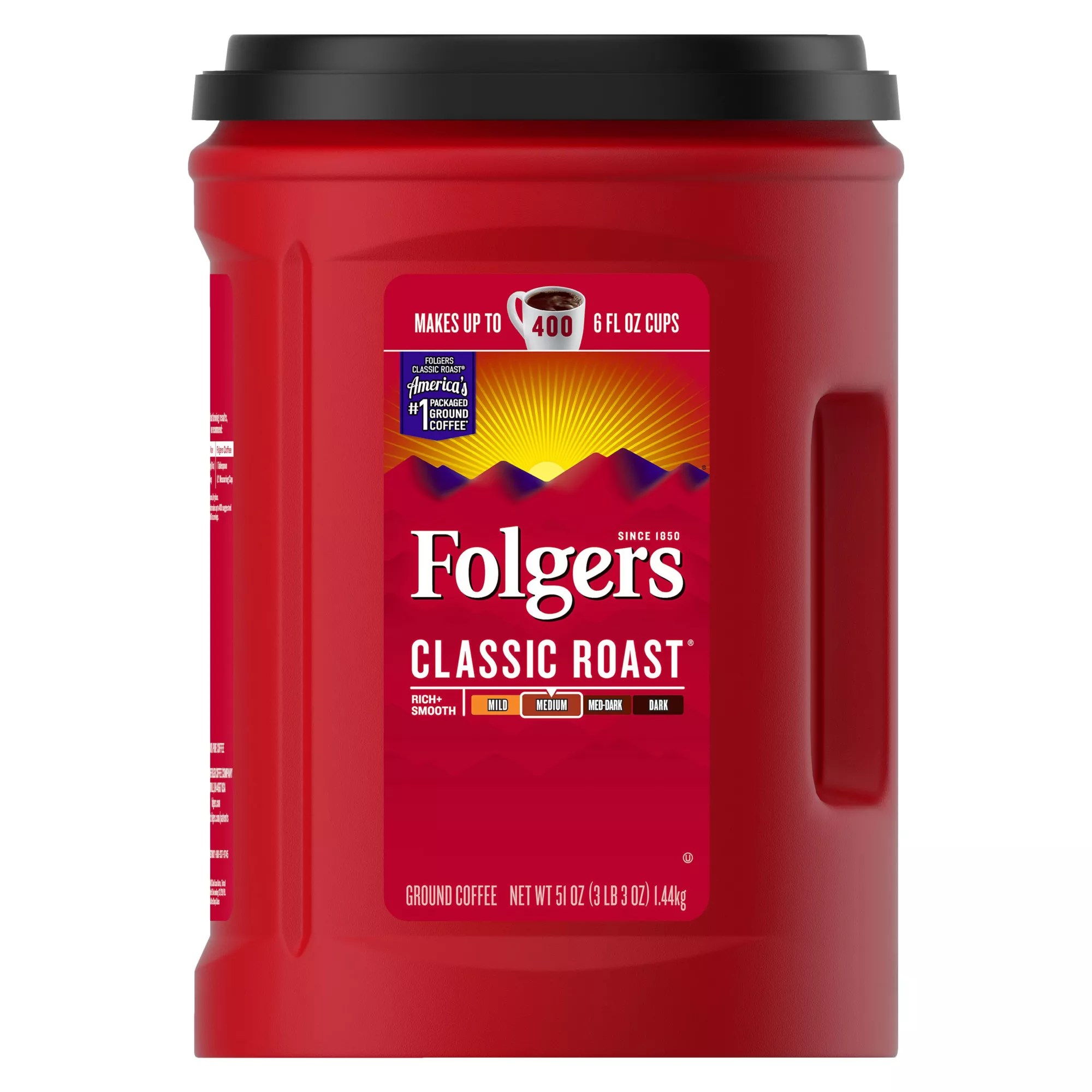 Folgers Classic Roast Ground Coffee, 51 Oz. BJ's Wholesale Club