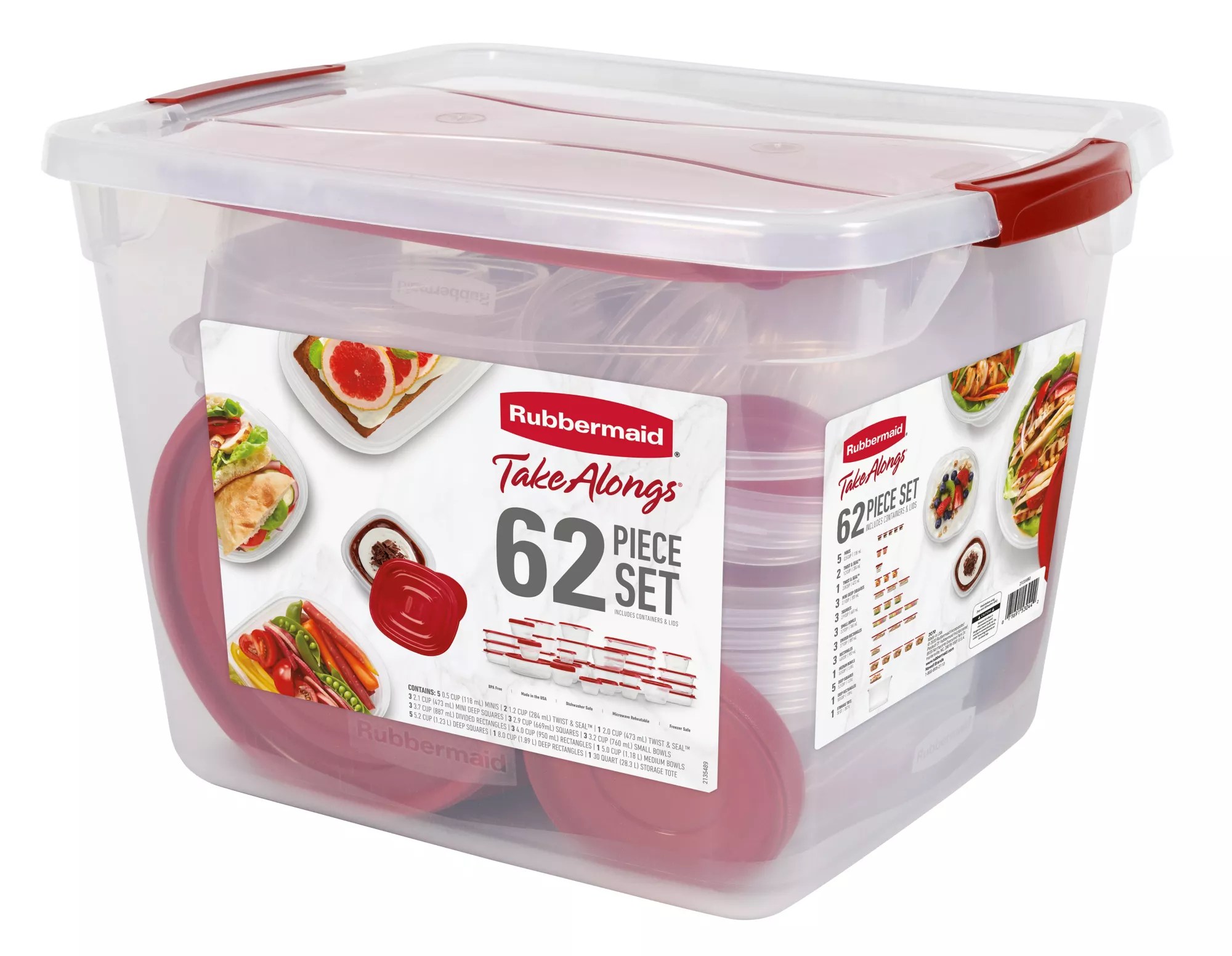 Rubbermaid Round Storage Containers 3 Pk Dandk Organizer