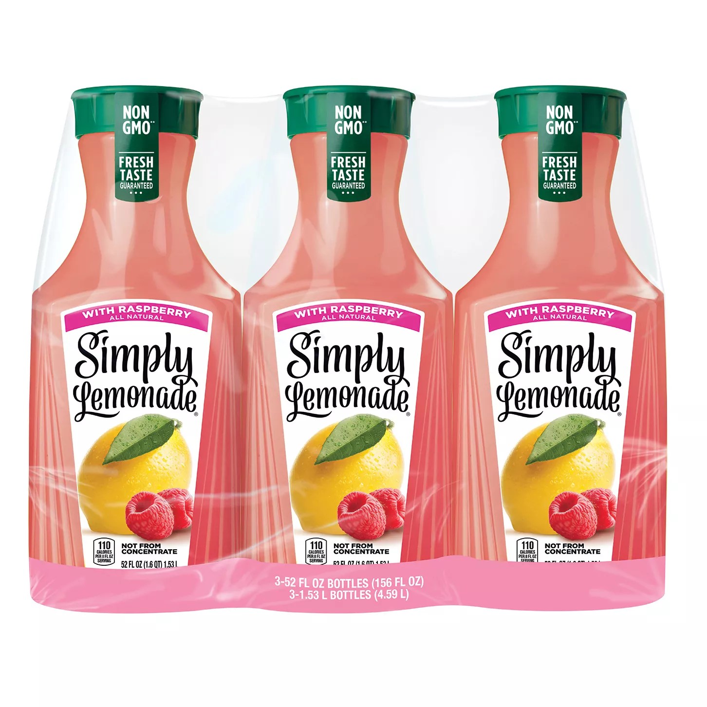 Simply Lemonade with Raspberry Refreshment Bottles, 3 pk. BJs