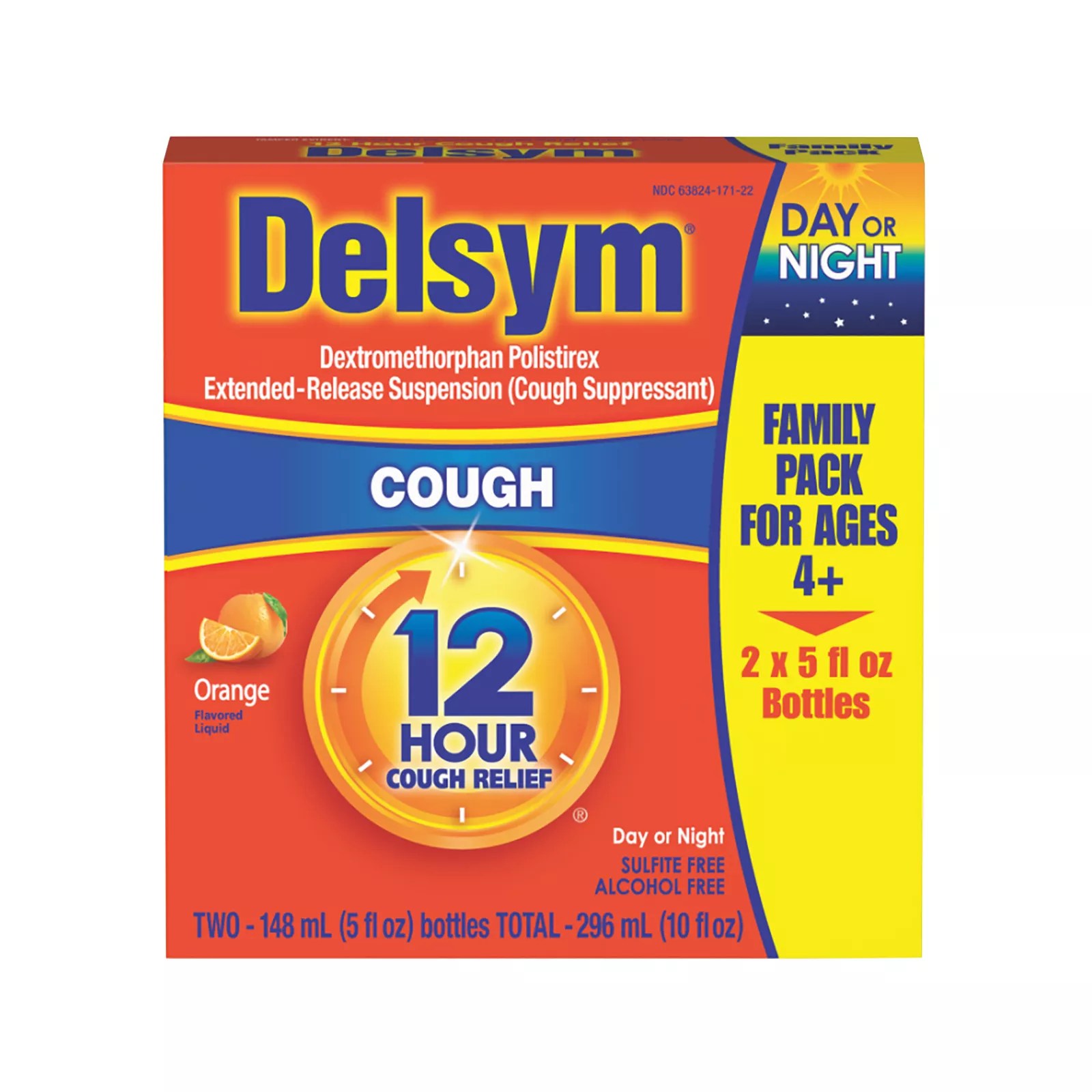 Delsym 12Hour Cough Relief, 2 pk./5 oz. BJs Wholesale Club