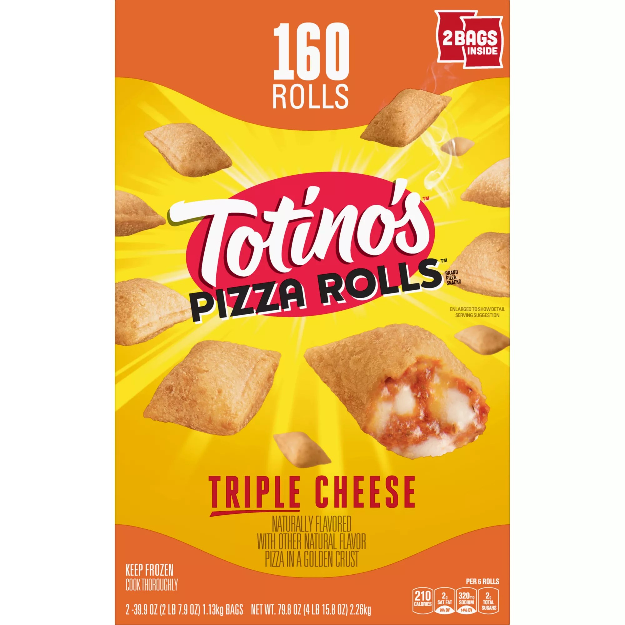 Totino's Triple Cheese Pizza Rolls, 160 ct./7.9 oz. BJ's Wholesale Club