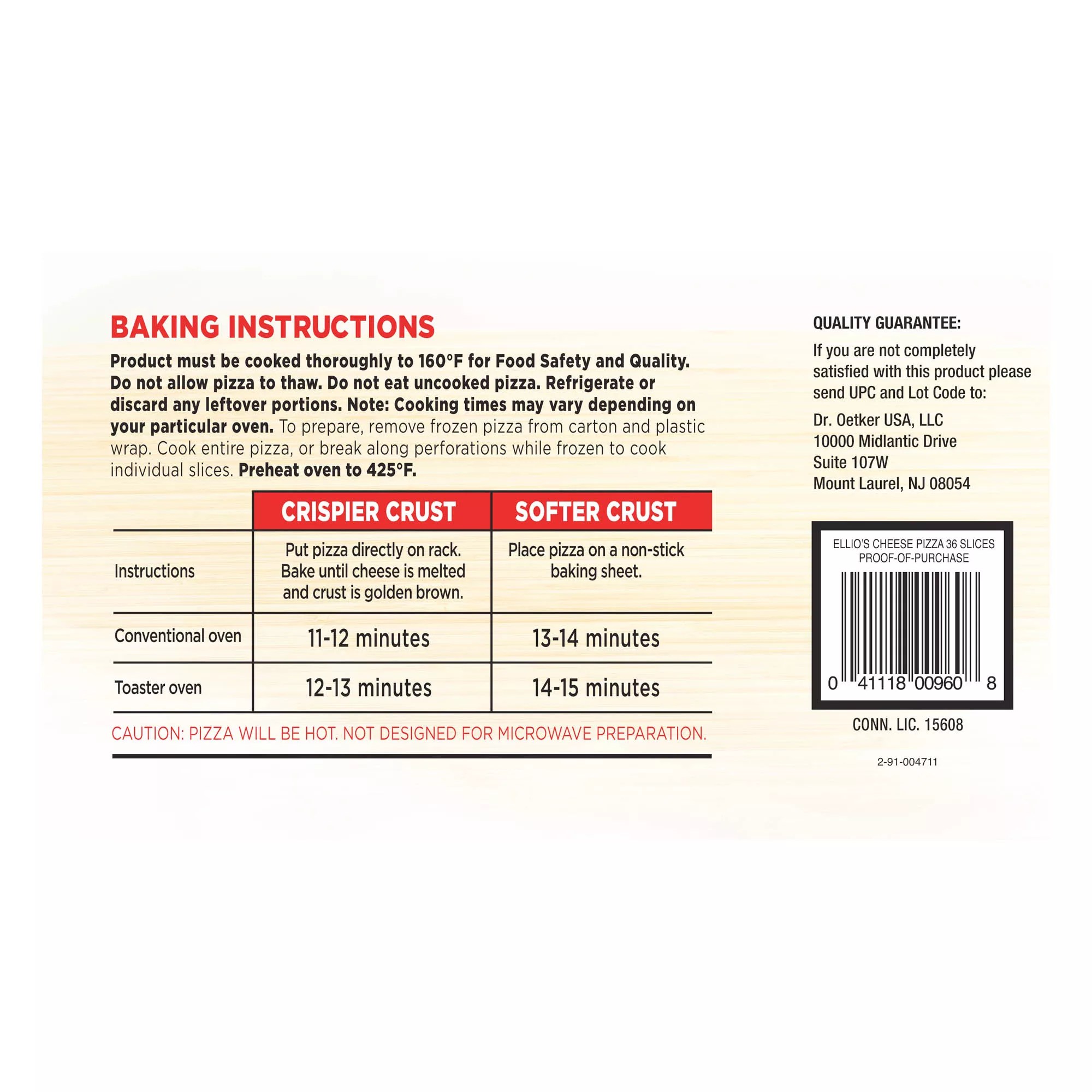 Ellio's Cheese Pizza, 36 Ct - Bjs Wholesale Club