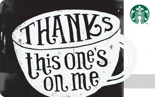 10 Starbucks Thank You Gift Card, 5 pk. BJs Wholesale Club