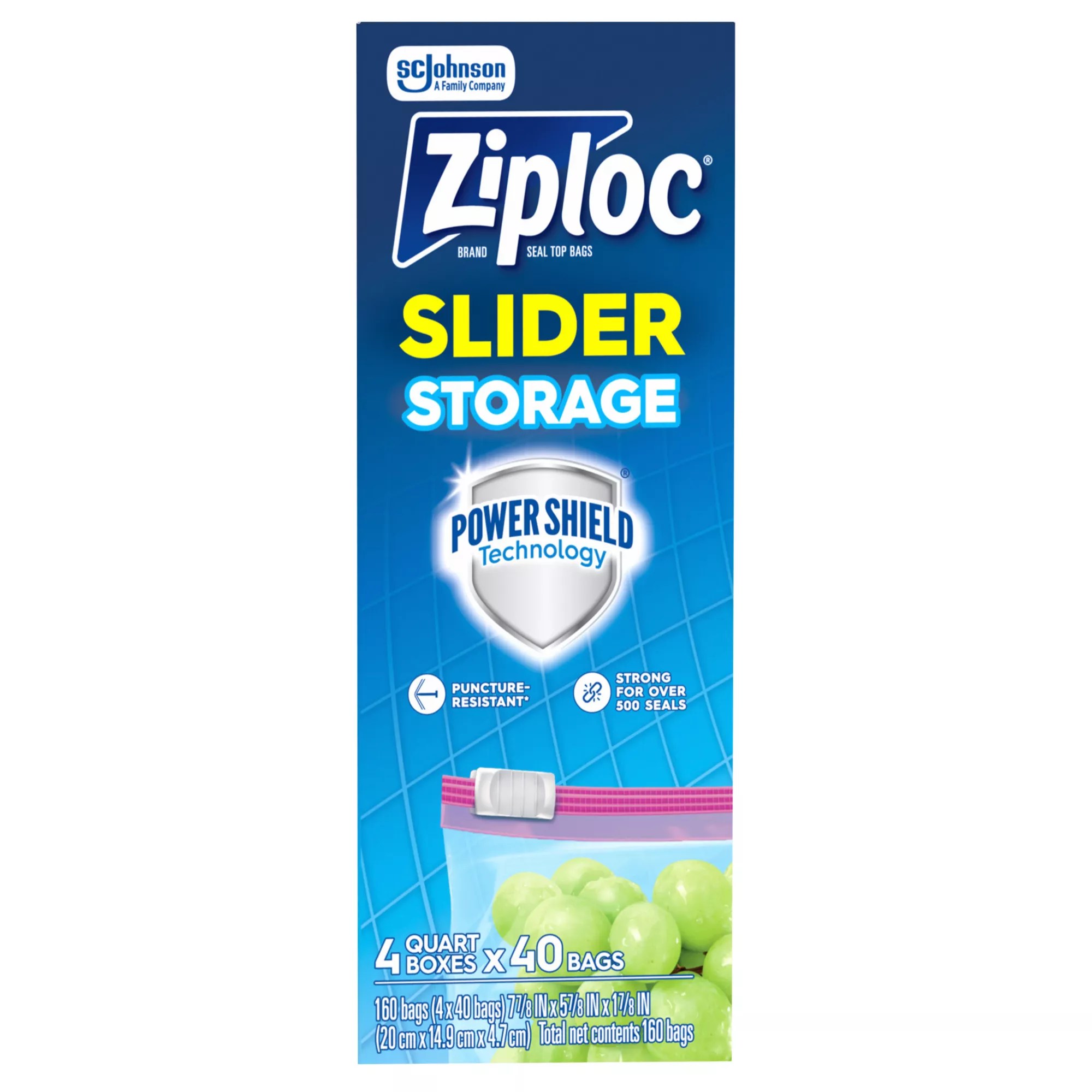Ziploc 1Qt. Slider Storage Bags BJs Wholesale Club
