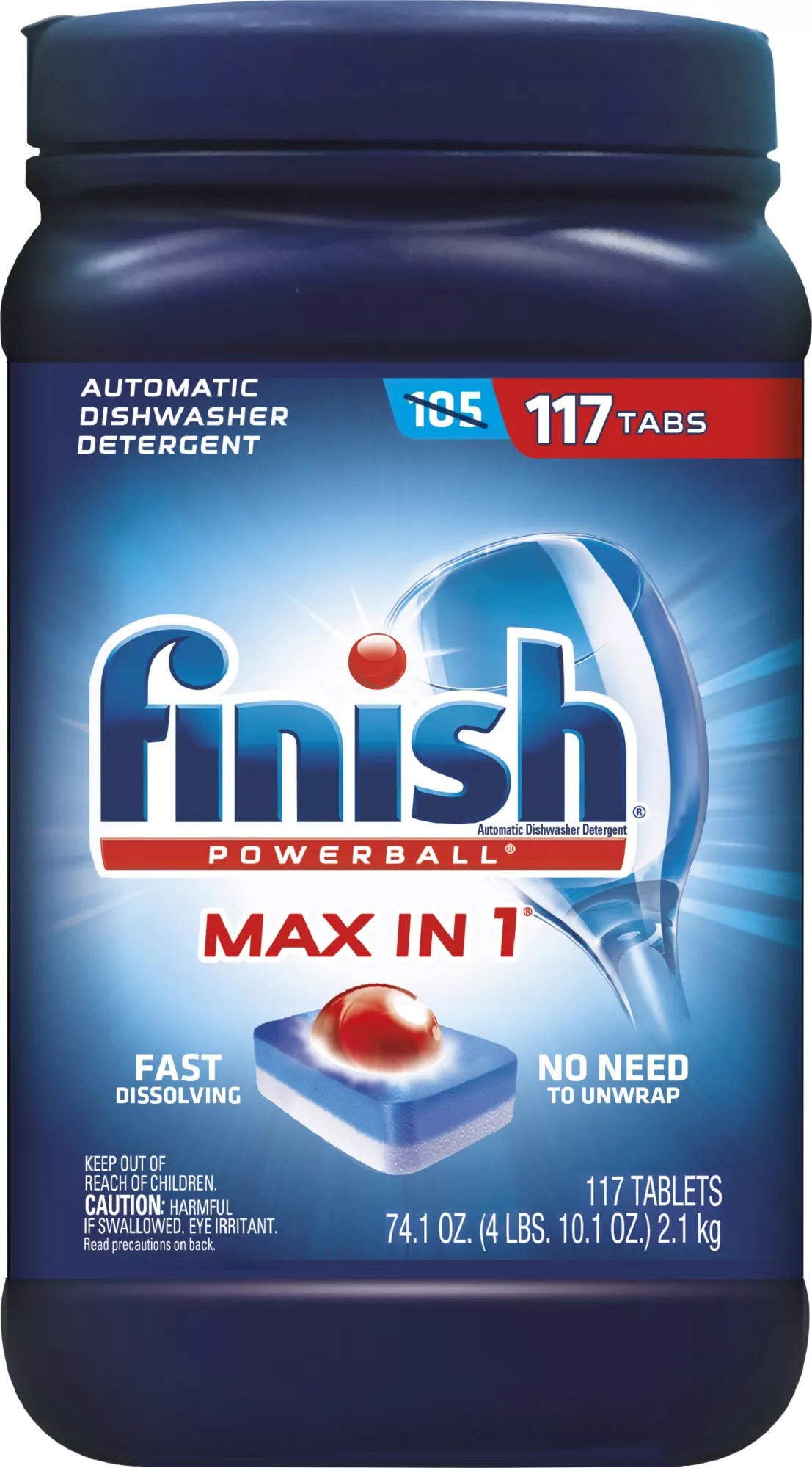 Finish Maxin1 Automatic Dishwasher Detergent Tablets BJ's Wholesale
