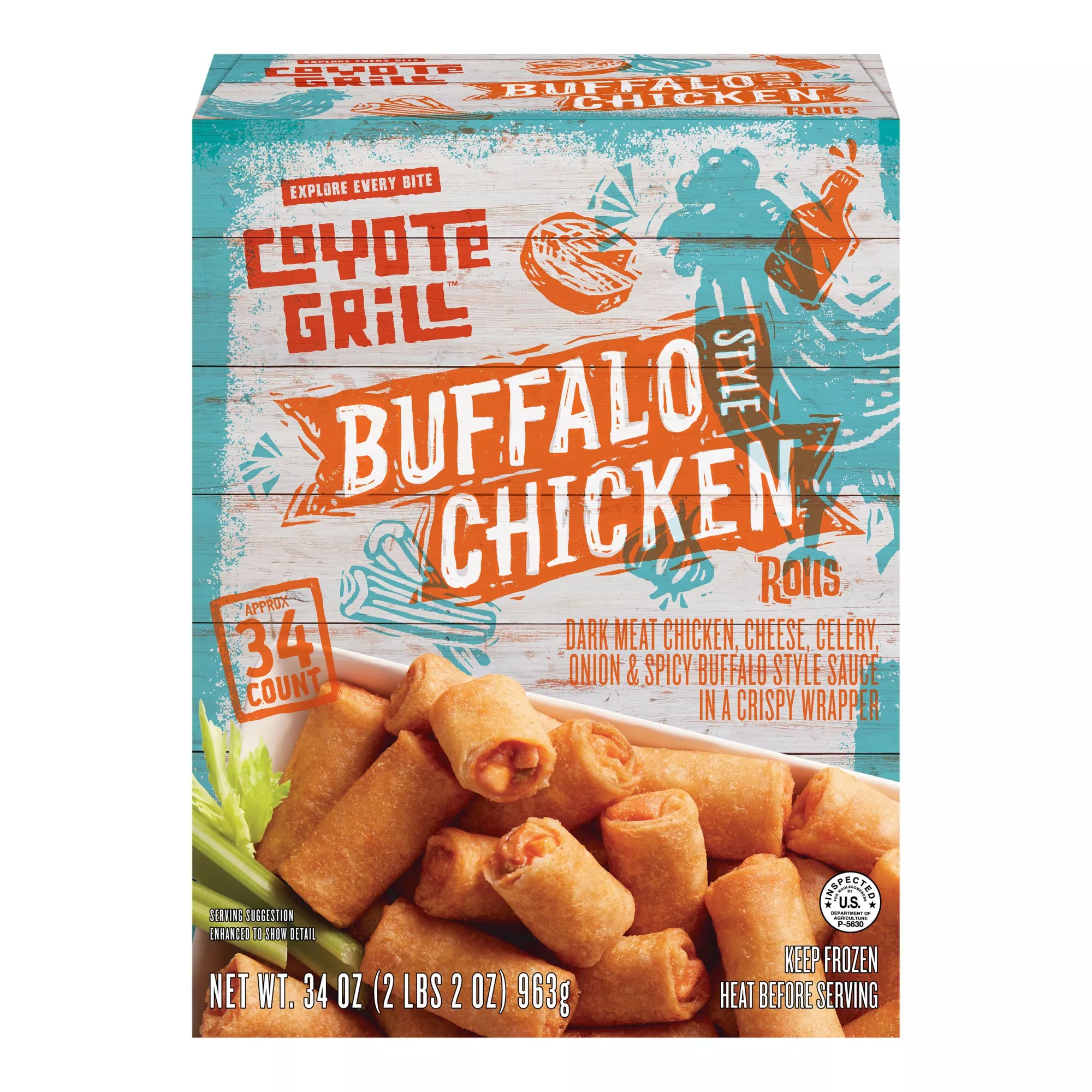 Coyote Grill Buffalo Chicken Rolls BJs Wholesale Club