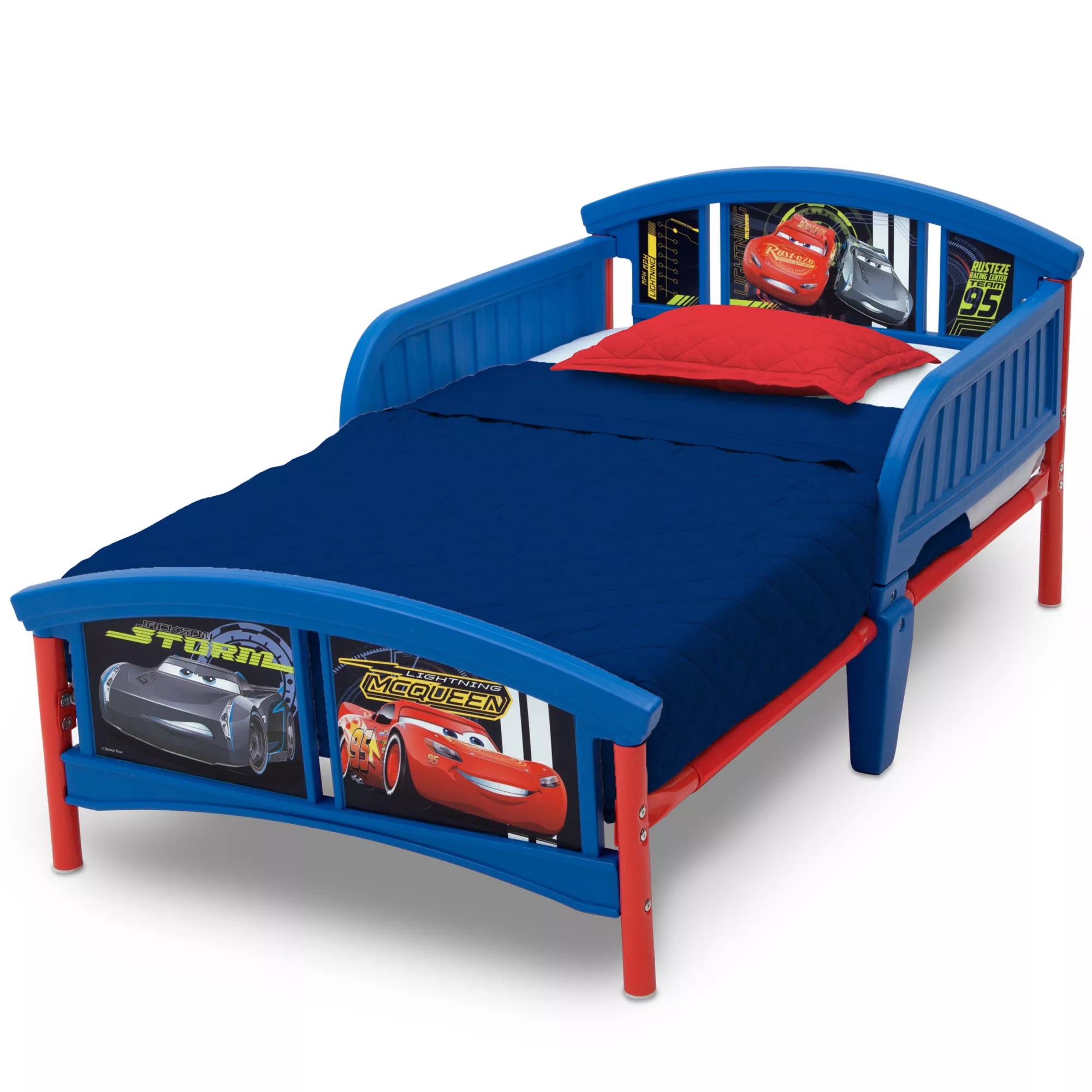 Cars Lightning McQueen Plastic Sleep And Play Toddler Bed ubicaciondepersonas.cdmx.gob.mx