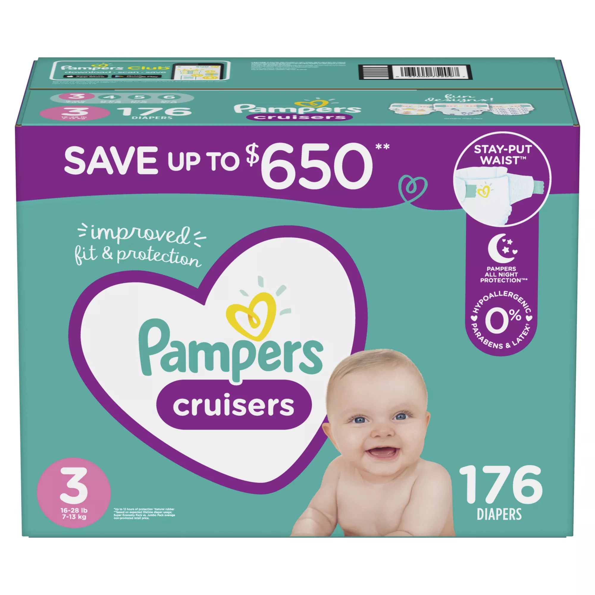 Pampers Cruisers Diapers (Select Size) BJ's Wholesale Club