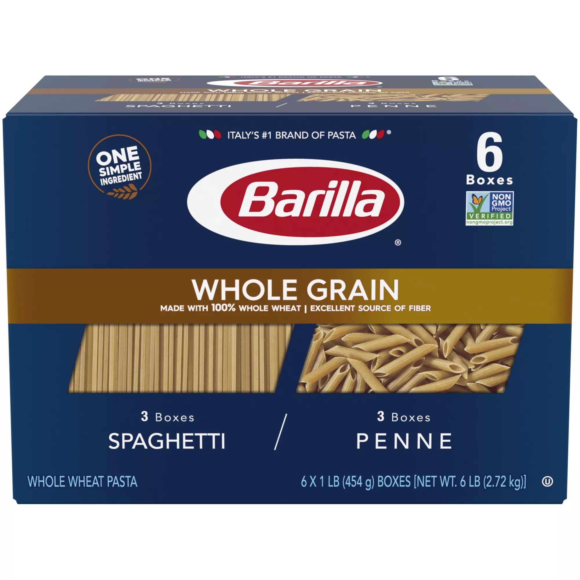 Barilla Whole Grain Pasta Nutrition Label
