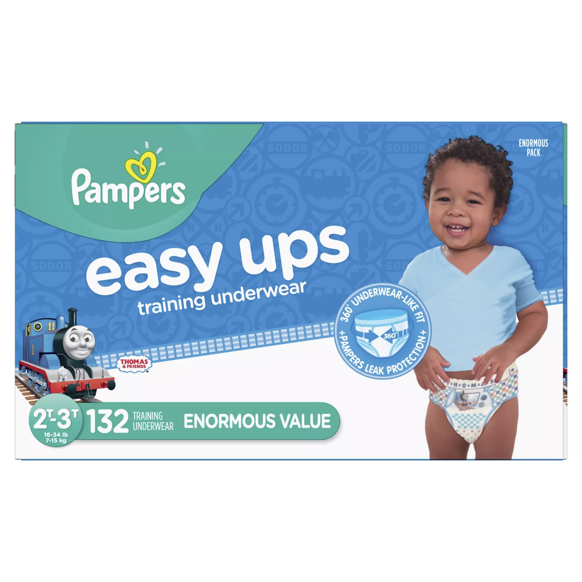 Pampers Easy Ups Male Training Underwear, Size 6, 56 Count, 59 OFF