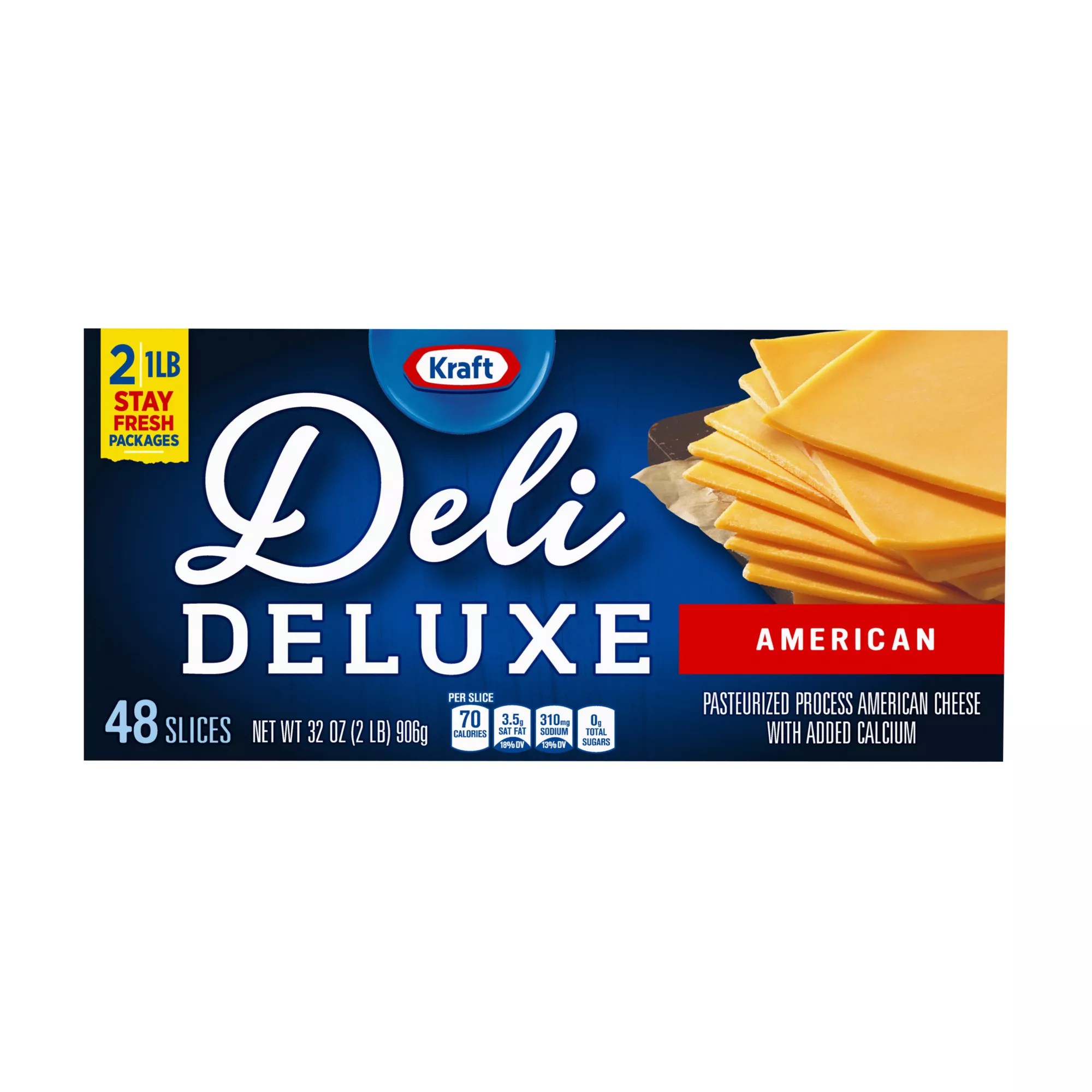 Kraft Deli Deluxe Sliced American Cheese BJ's Wholesale Club