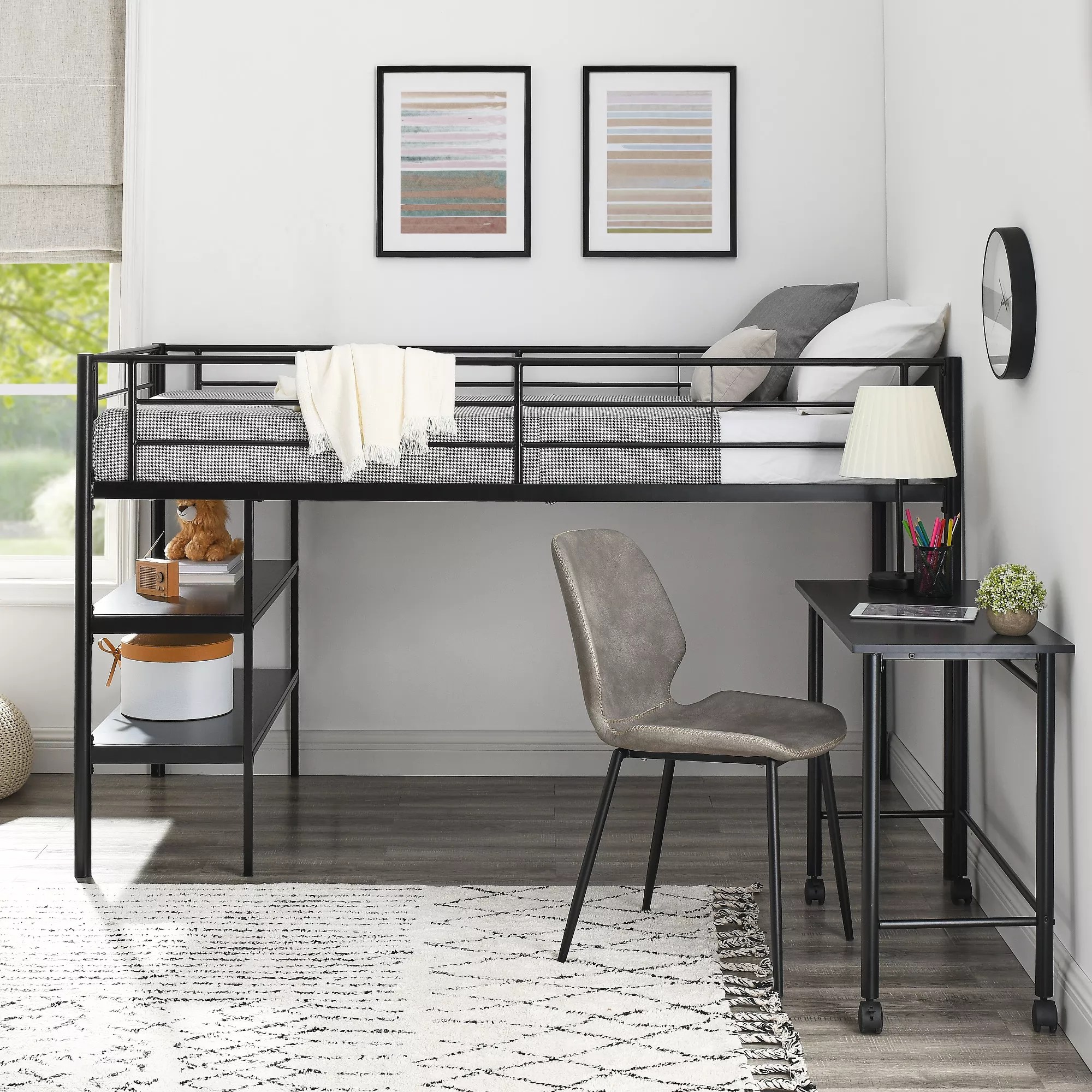 W. Trends TwinSize Loft Bed with Desk and Shelves. BJs Wholesale Club