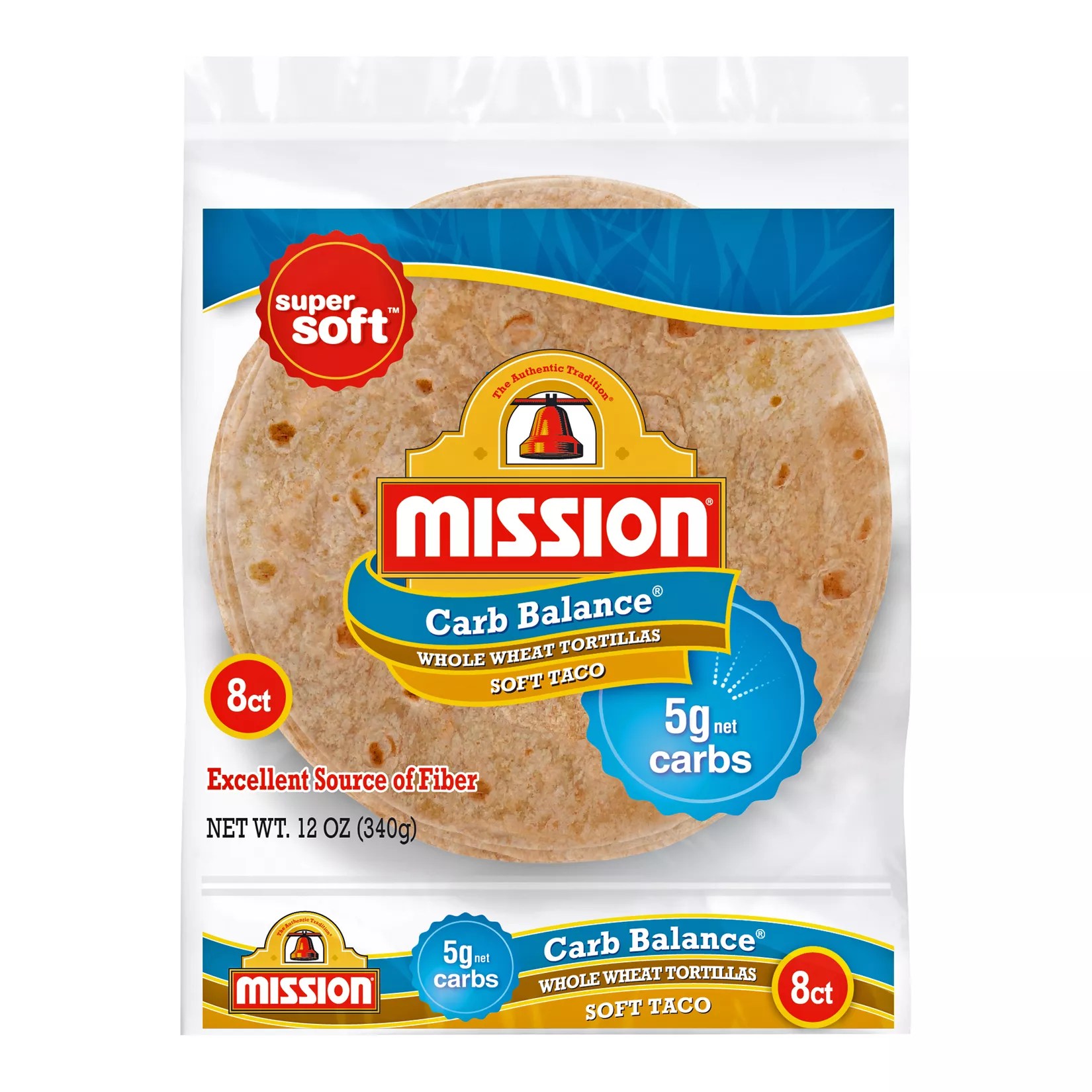 Mission Carb Balance Soft Taco Whole Wheat Tortilla Wraps, 8 ct. BJ's