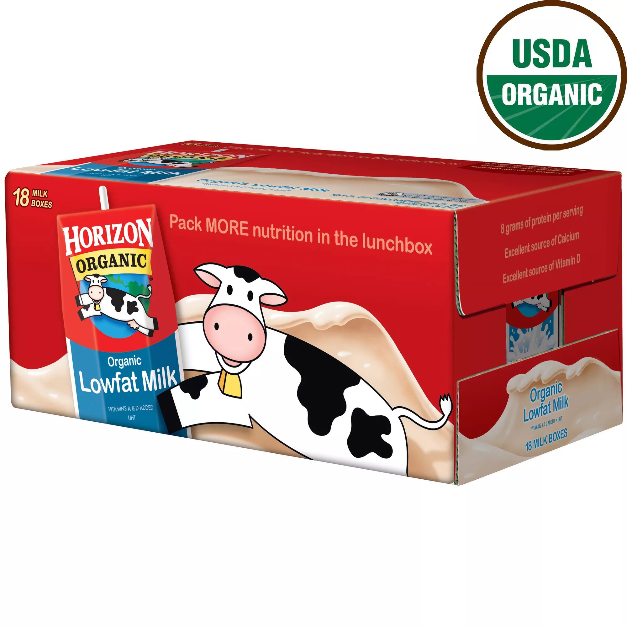 Horizon Organic 1 LowFat Milk, 18 pk./8 oz. BJ's Wholesale Club