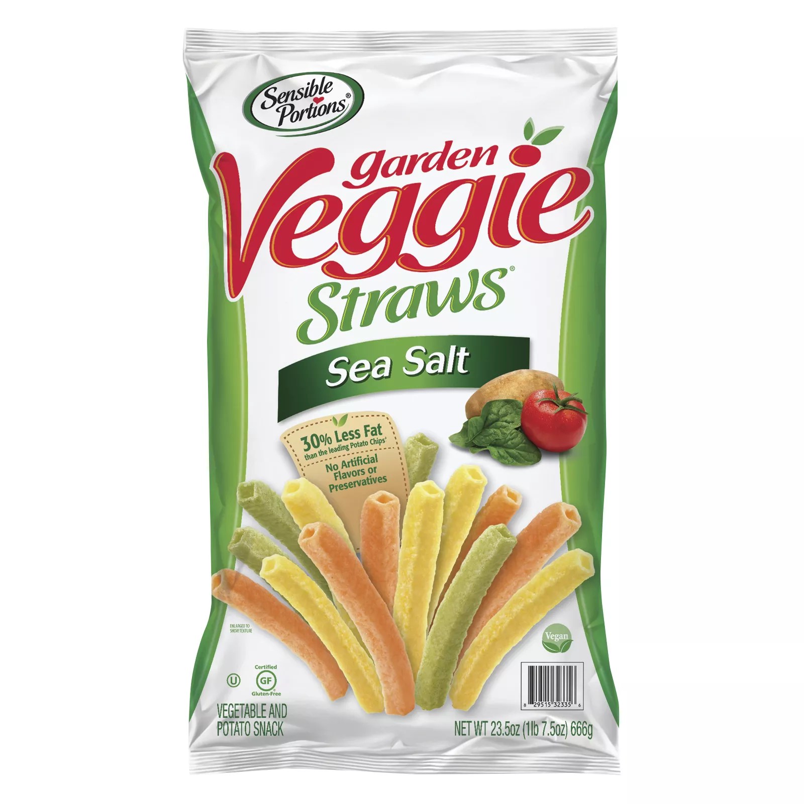 Sensible Portions Garden Veggie Straws With Sea Salt