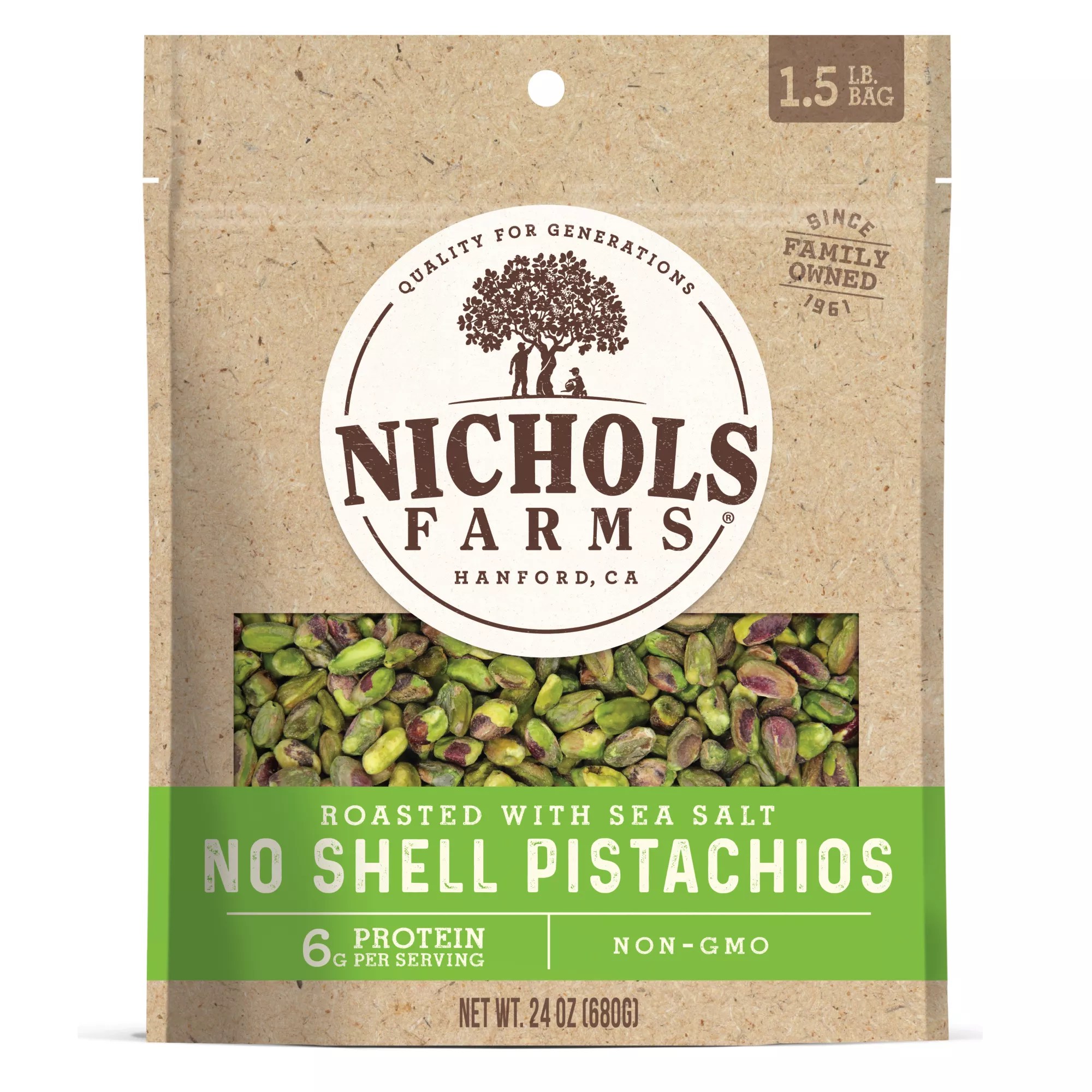 Nichols Farms Roasted Salted California Pistachios Kernels BJs WholeSale Club