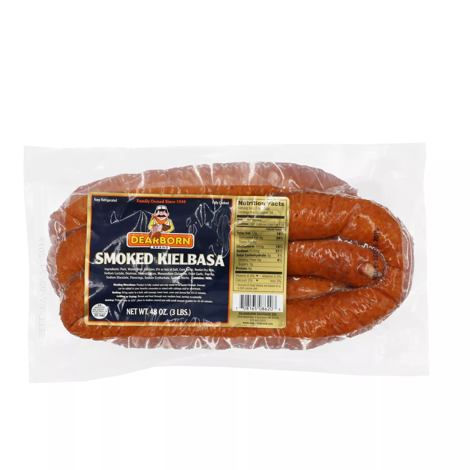 Dearborn Smoked Kielbasa, 3 lbs. BJ's Wholesale Club