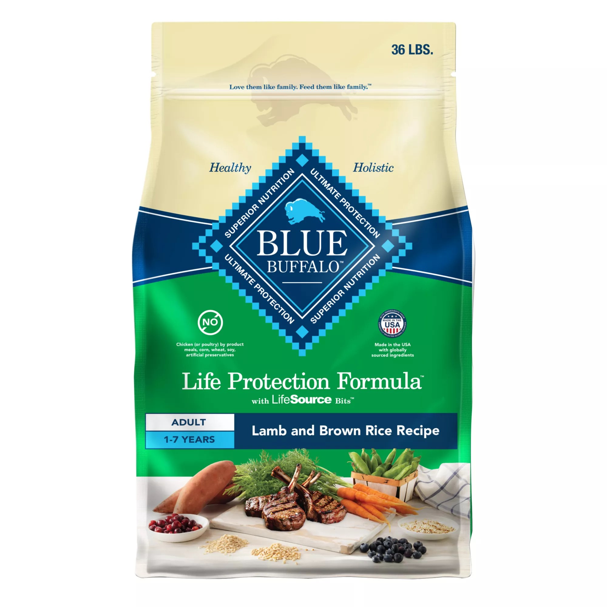 Blue Buffalo Lamb and Brown Rice Life Protection Dry Dog Food BJ's