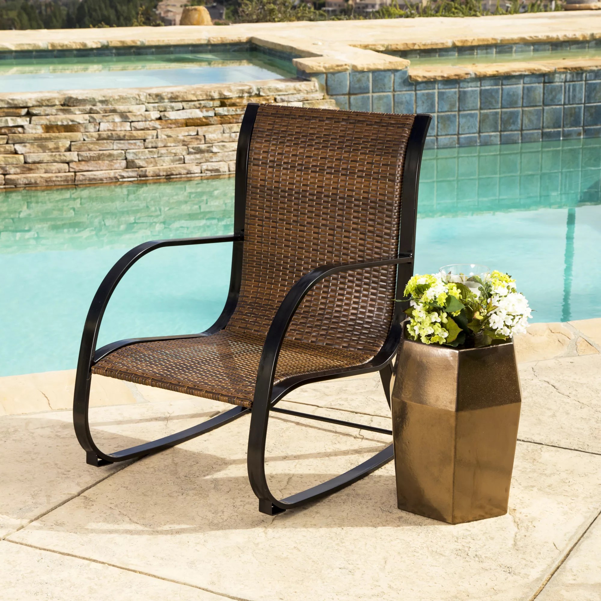 Abbyson Living Hamptons Outdoor Rocking Chair BJ's Wholesale Club