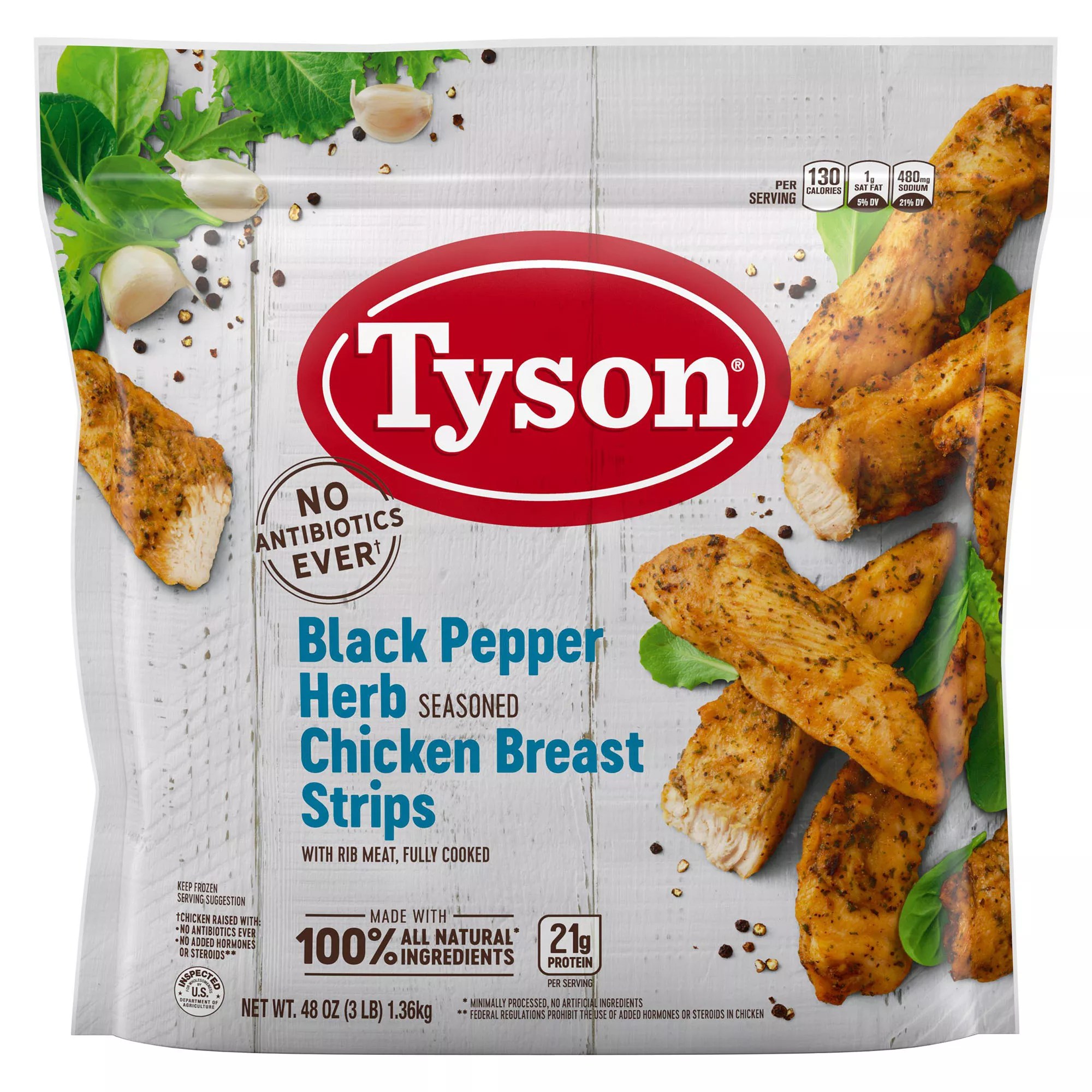 Tyson Black Pepper Herb Seasoned Chicken Breast Strips BJ's Wholesale