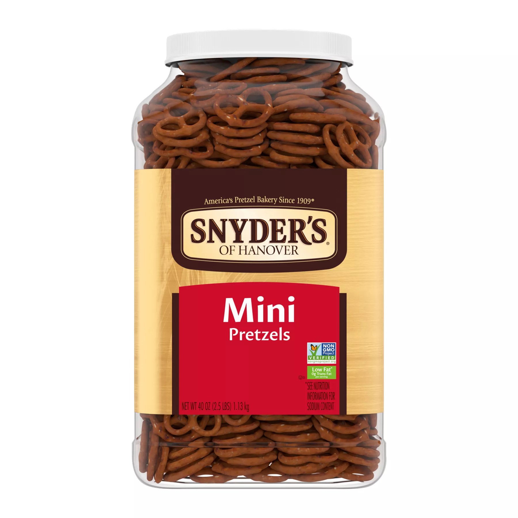 Snyder's of Hanover Mini's Pretzel Canister, 40 oz. BJs Wholesale Club