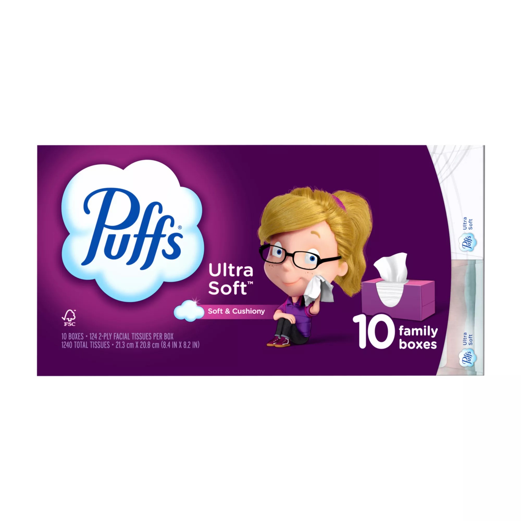 Puffs Ultra Soft and Strong Facial Tissues, 10 ct. BJ's Wholesale Club