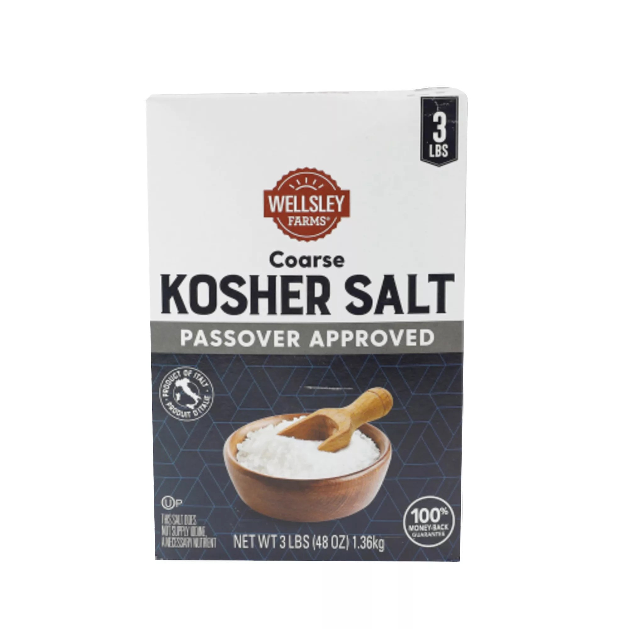 Wellsley Farms Coarse Kosher Salt, 3 lbs. BJs Wholesale Club