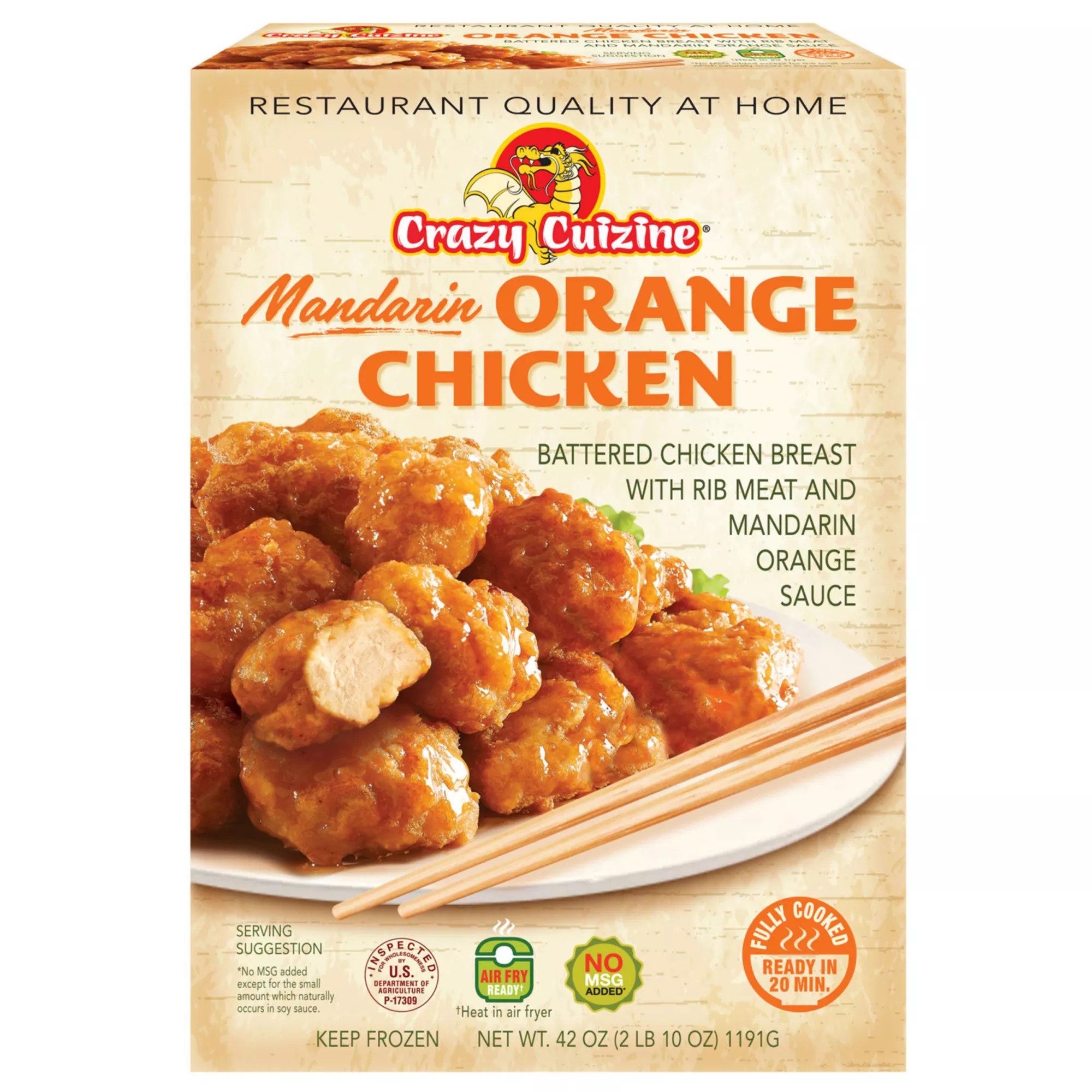 Crazy Cuizine Orange Chicken 42 Oz Bjs Wholesale Club