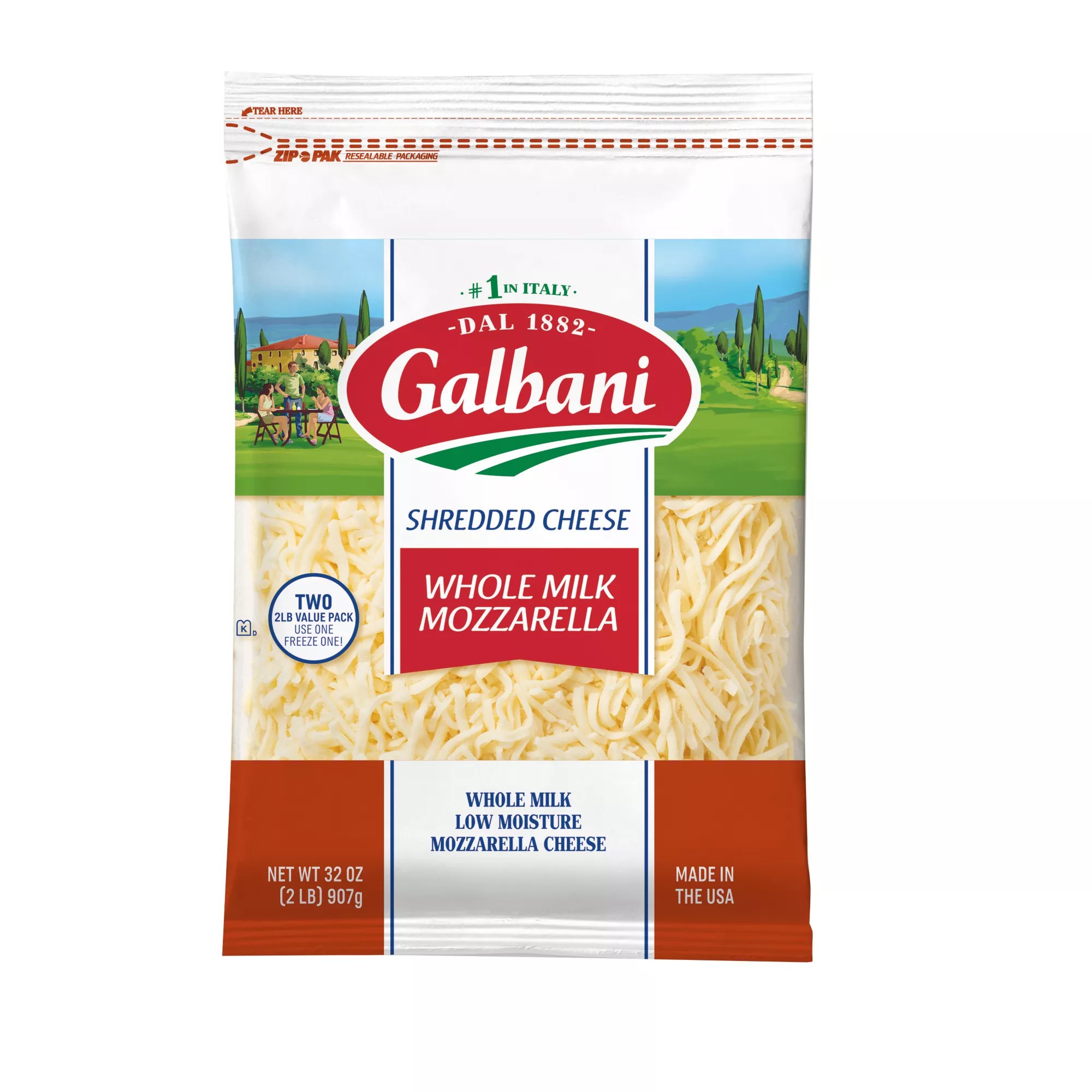 Galbani Whole Milk Shredded Mozzarella BJ's Wholesale Club