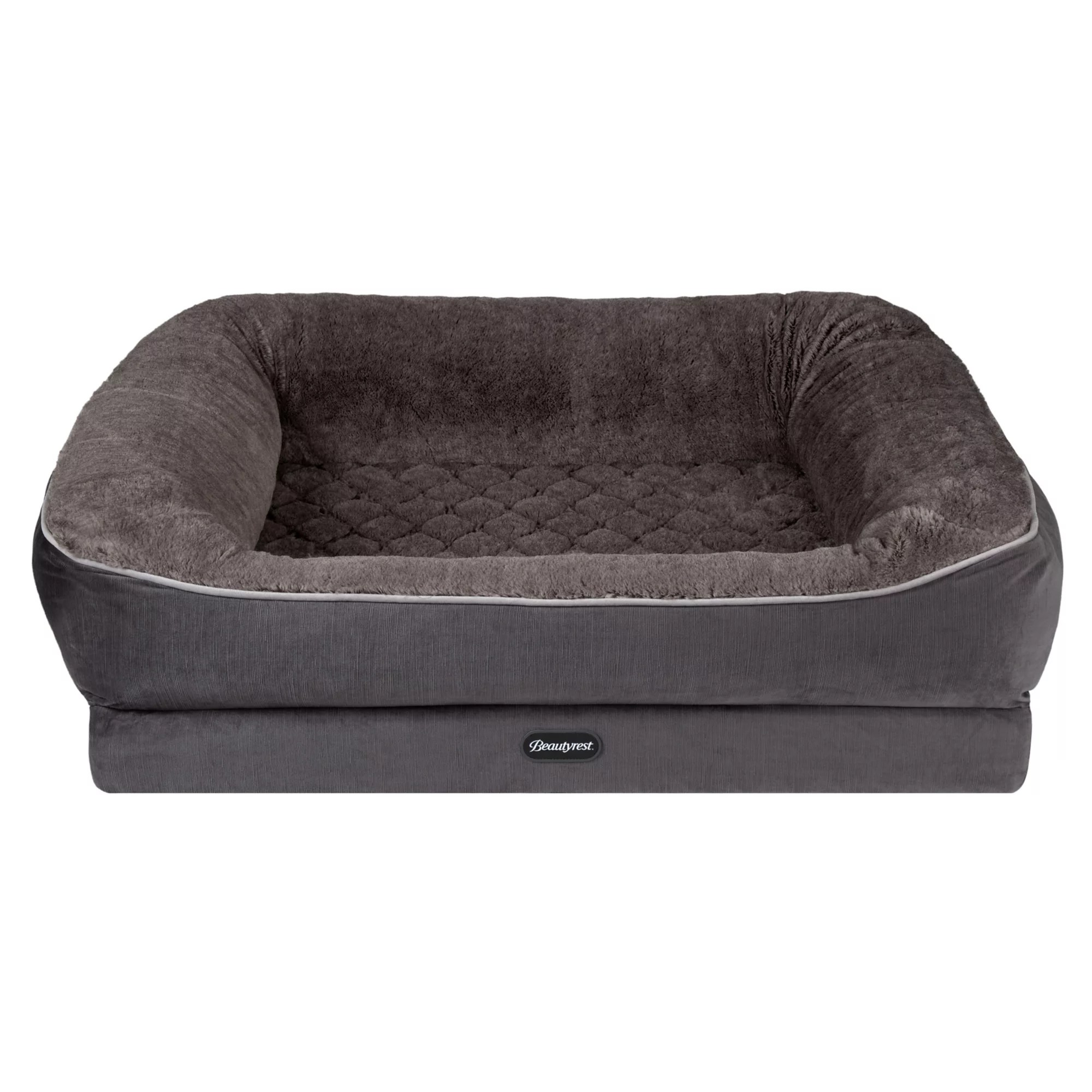 Beautyrest Large Ultra Plush Cuddler Pet Bed Gray BJ's Wholesale Club