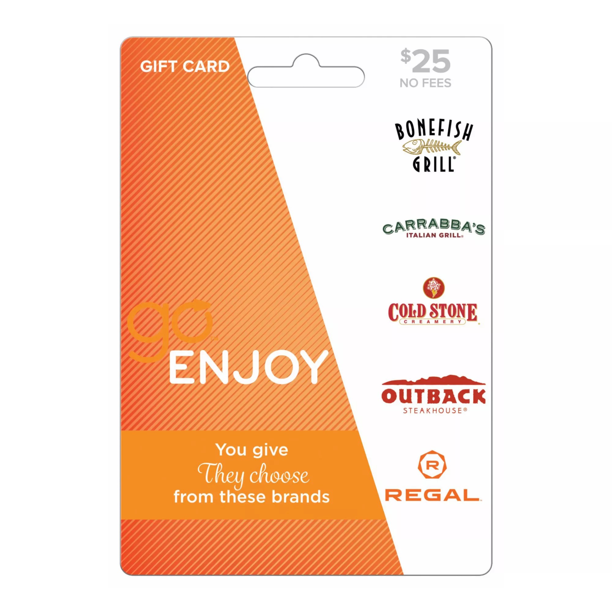 25 GO Enjoy Gift Card BJs WholeSale Club