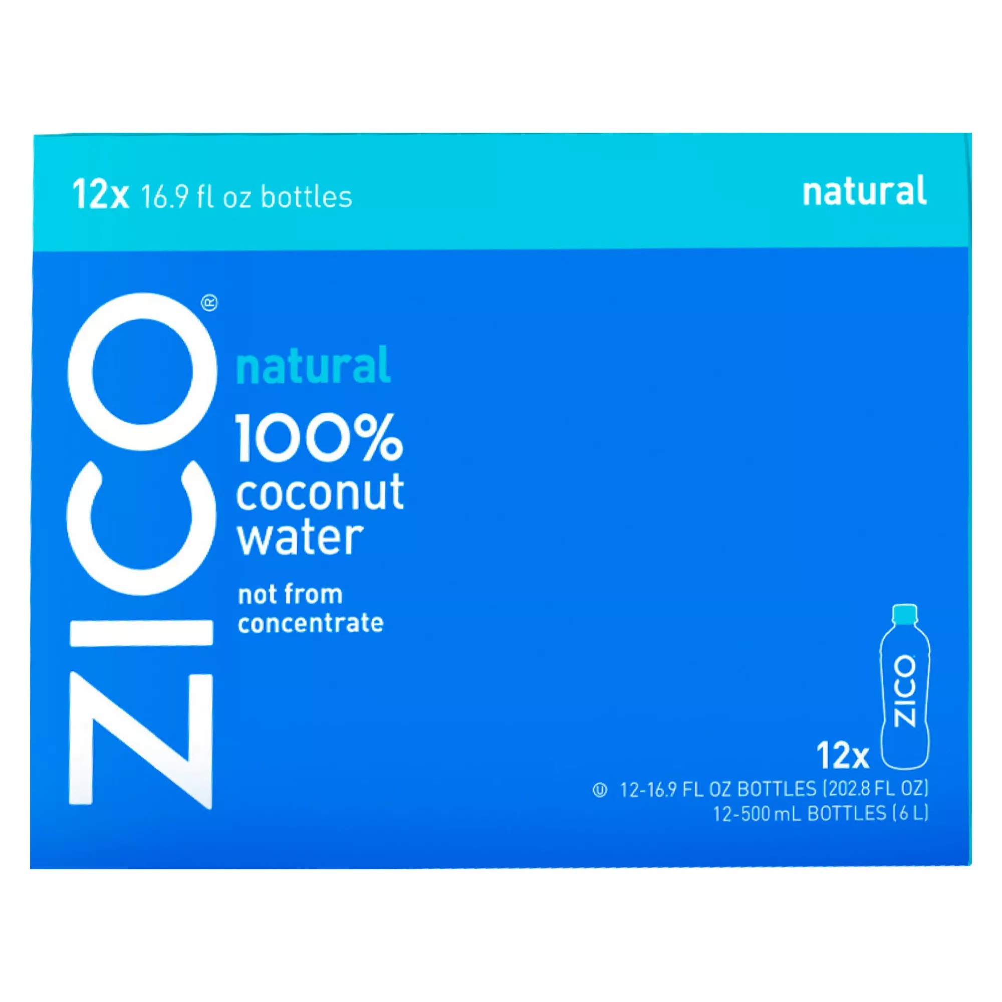 Zico Natural Coconut Water, 12pk./16.9 oz. BJ's Wholesale Club