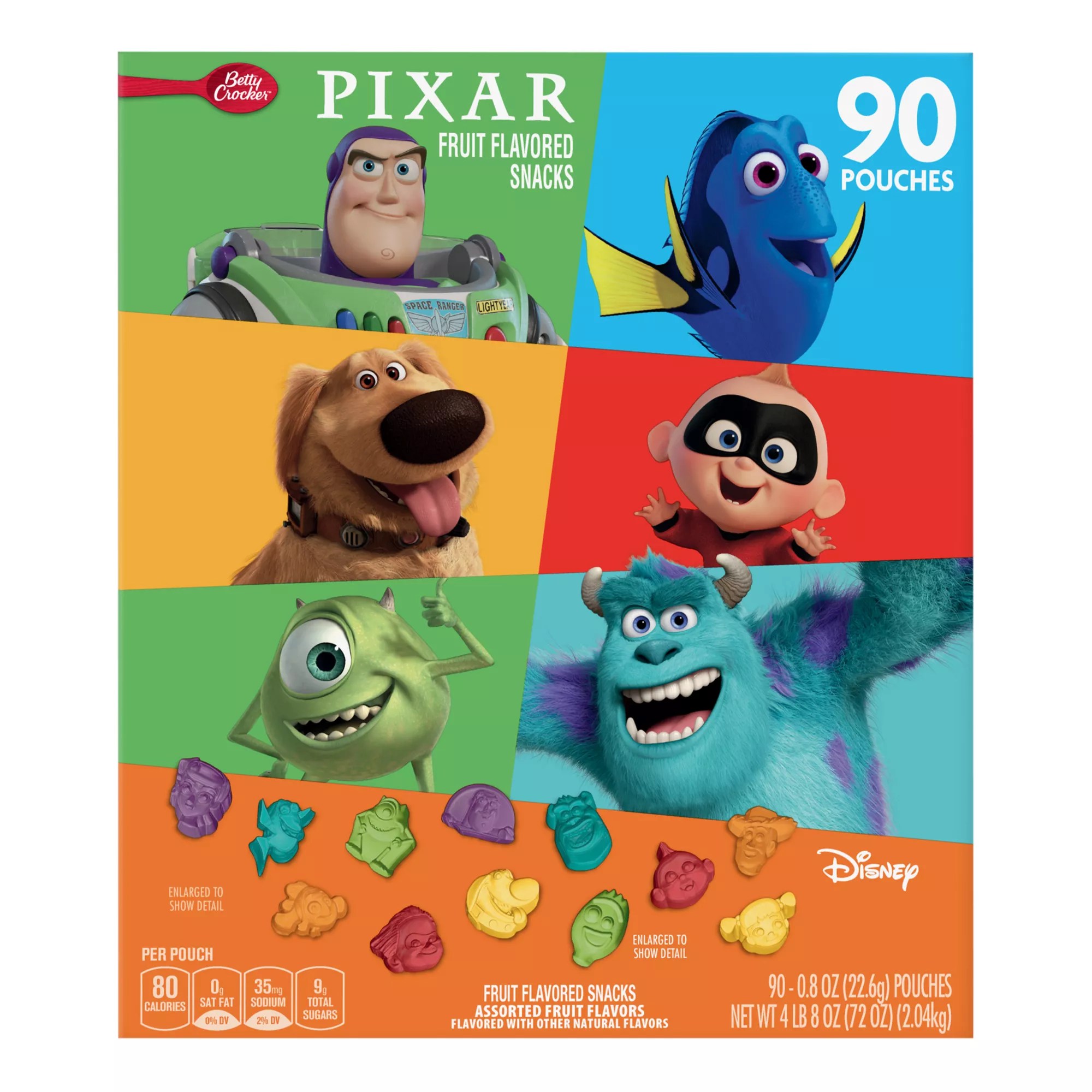 Betty Crocker Pixar Fruit Snacks, 90 ct. BJs Wholesale Club