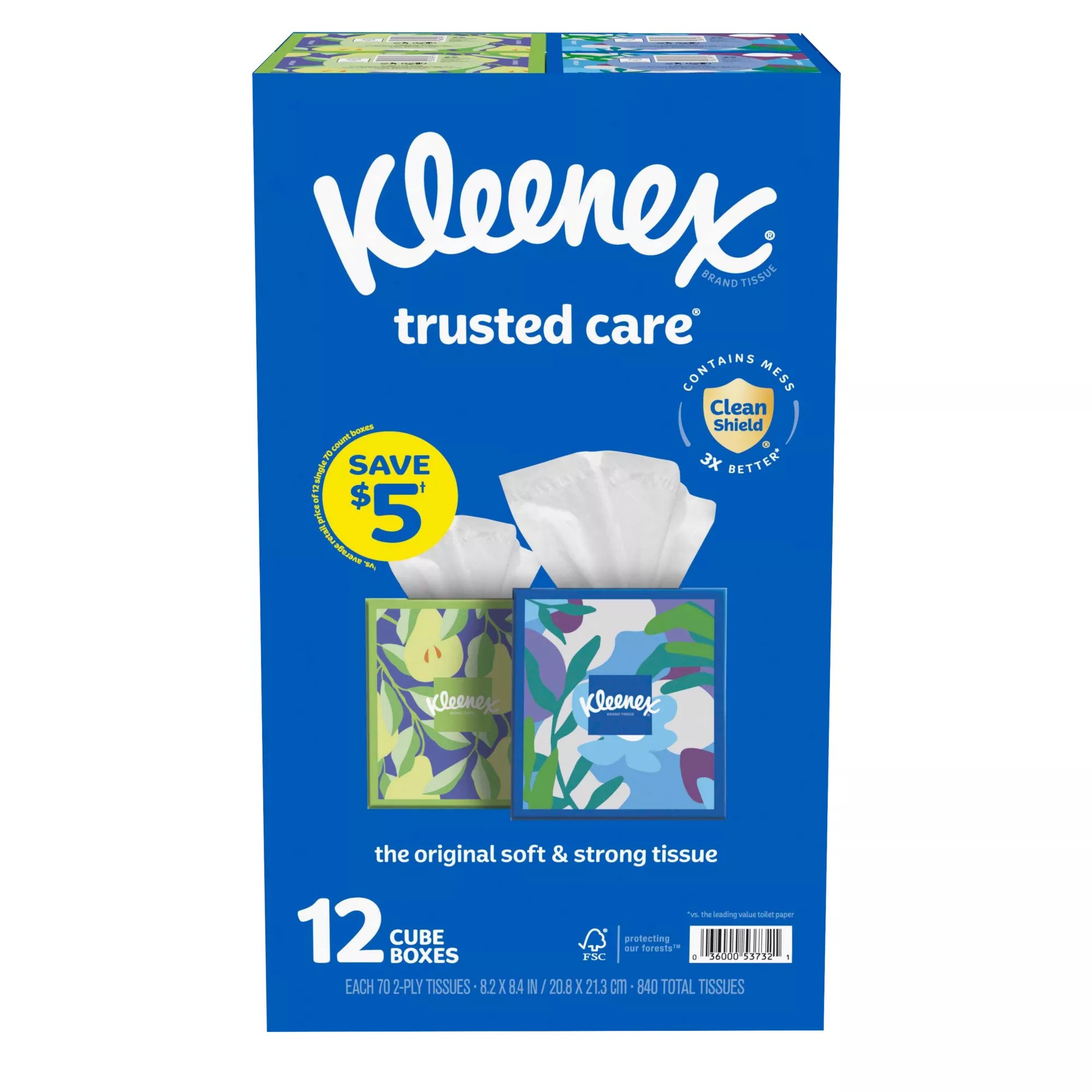 Kleenex Trusted Care Facial Tissues, 12 ct. BJ's Wholesale Club