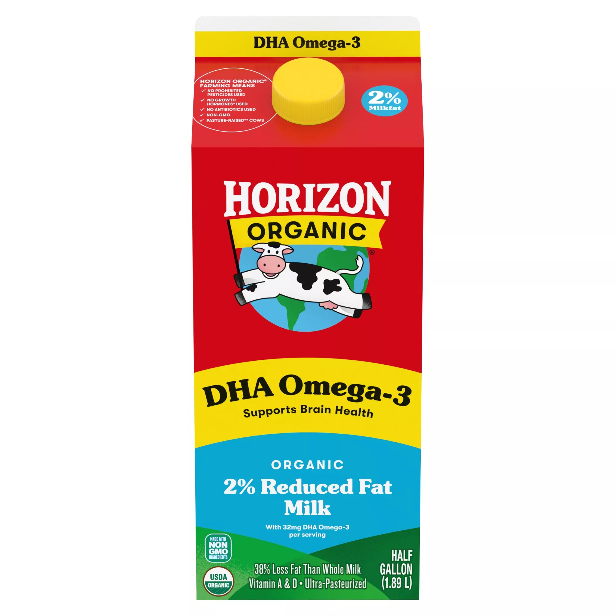 Horizon Organic 2 Milk with DHA, 64 oz. BJs Wholesale Club