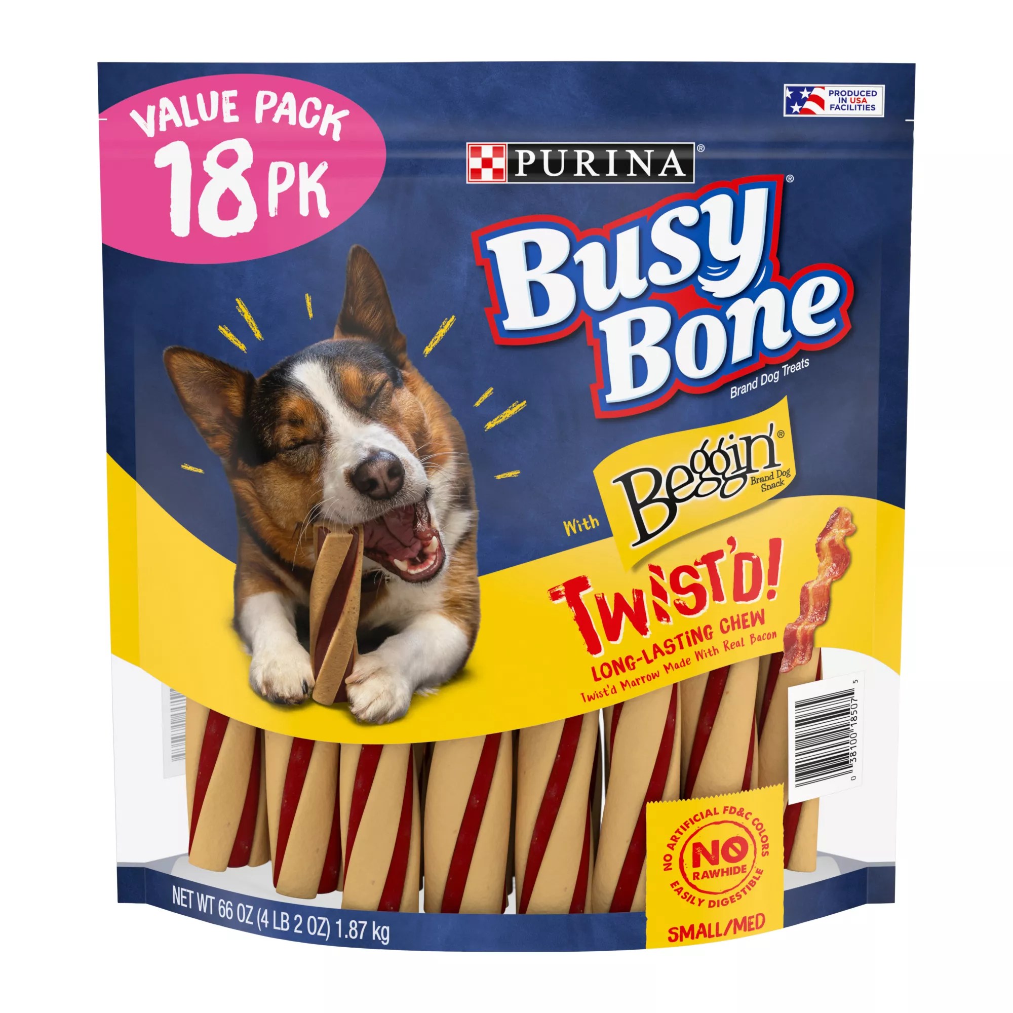 Purina Busy Bone With Beggin' Facilities Breed Dog Treats, 18 ct. BJ