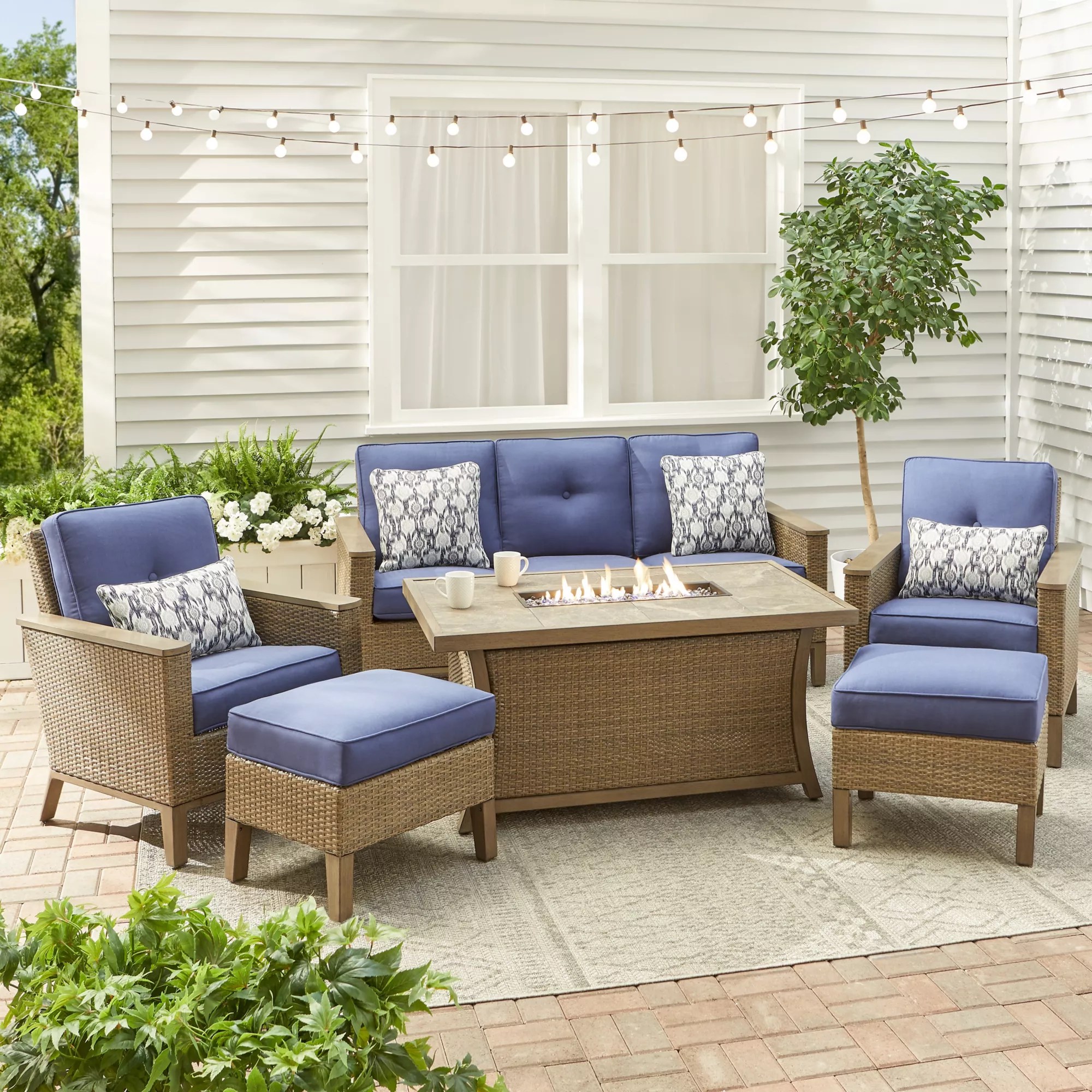 Berkley Jensen St. 6Pc. Set with Fire Pit Navy BJ's