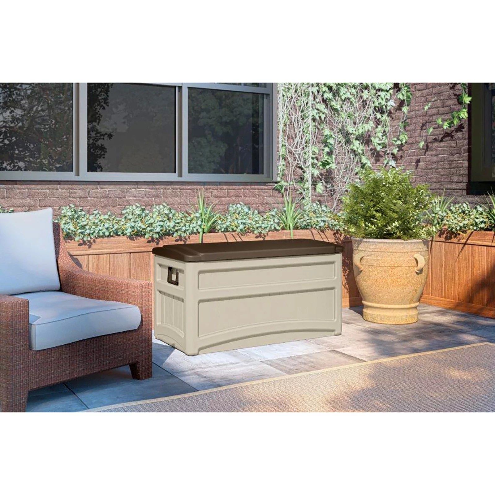 Suncast Deck Box with Wheels, 73Gal. BJs Wholesale Club