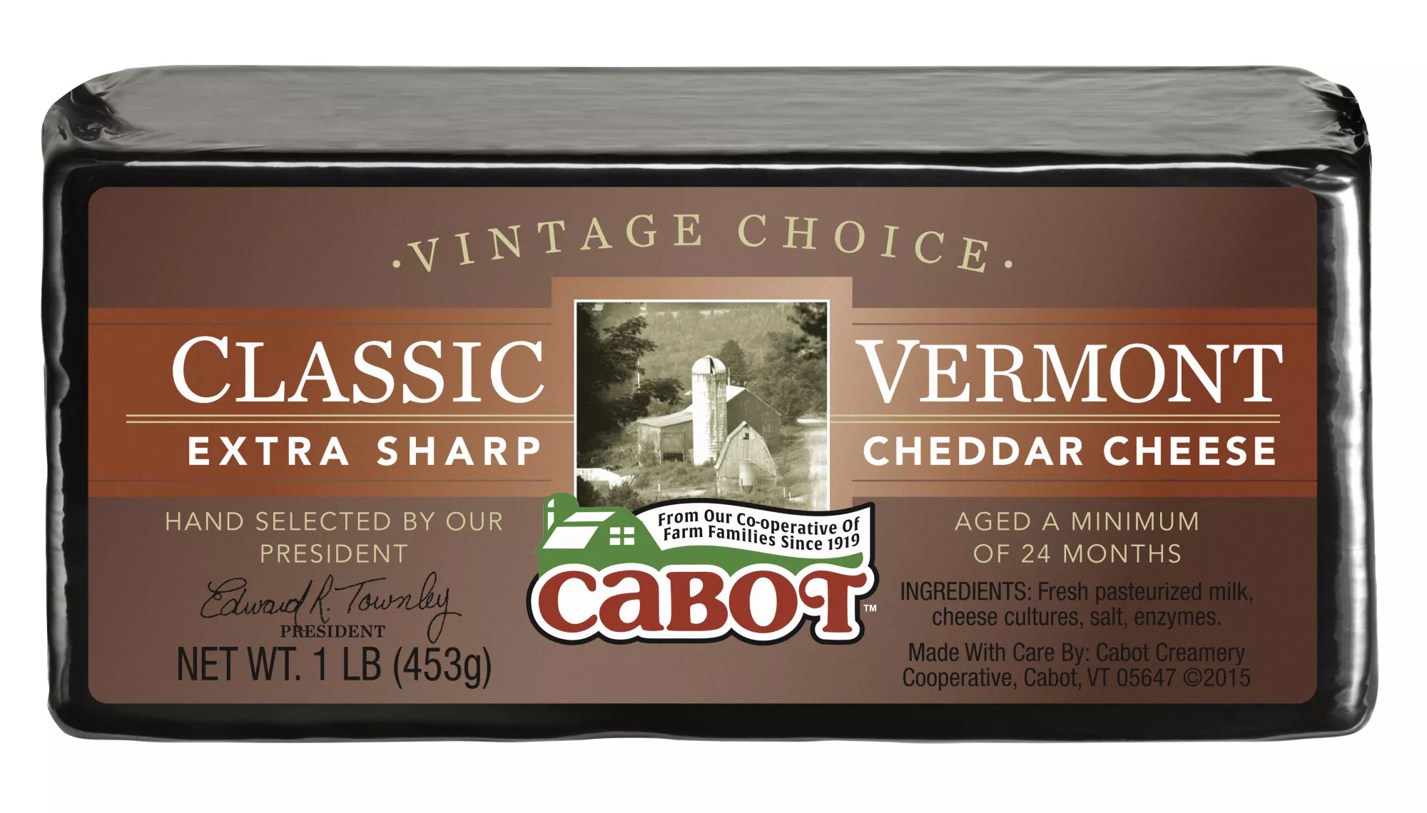 Cabot Vintage Choice Classic Vermont Extra Sharp Cheddar Cheese, 1 lb