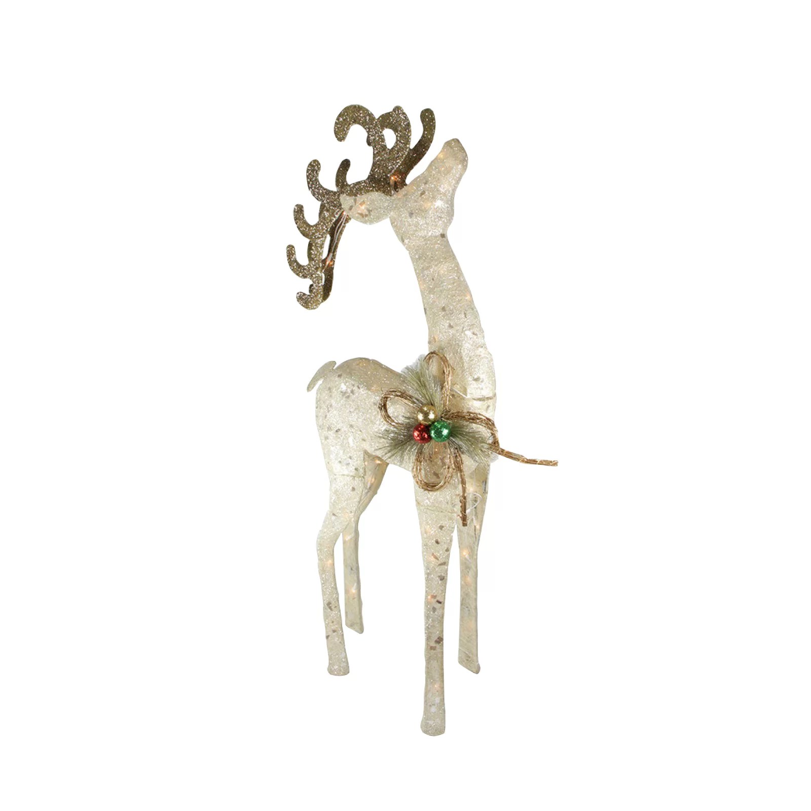 Northlight 46" PreLit Reindeer Outdoor Christmas Decor Brown and Ivory BJs WholeSale Club