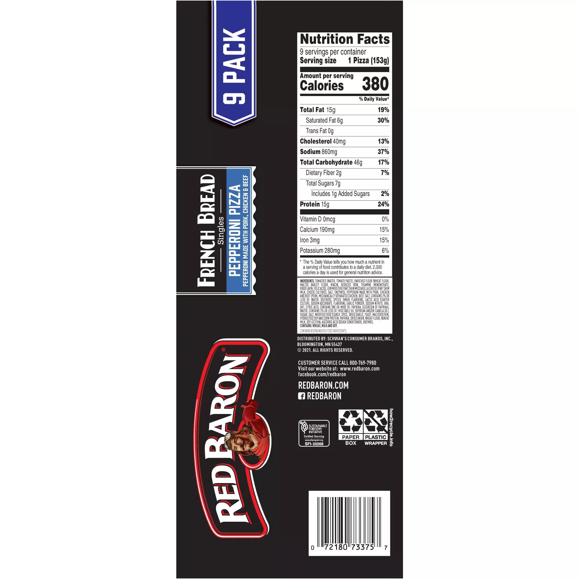 Red Baron French Bread Pepperoni Pizza BJ's Wholesale Club