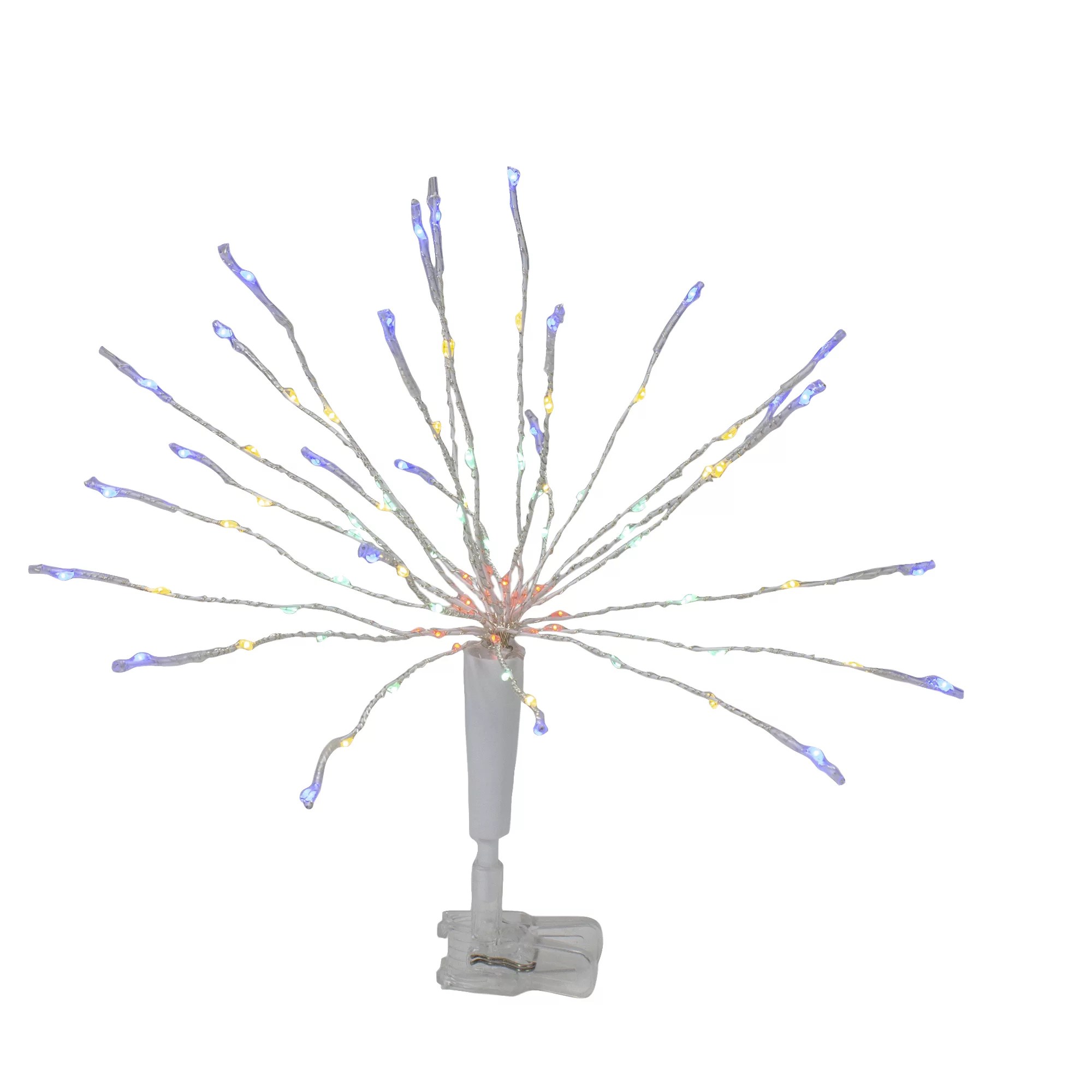 Northlight 12" LED Lighted Firework Christmas Tree Topper Multicolor