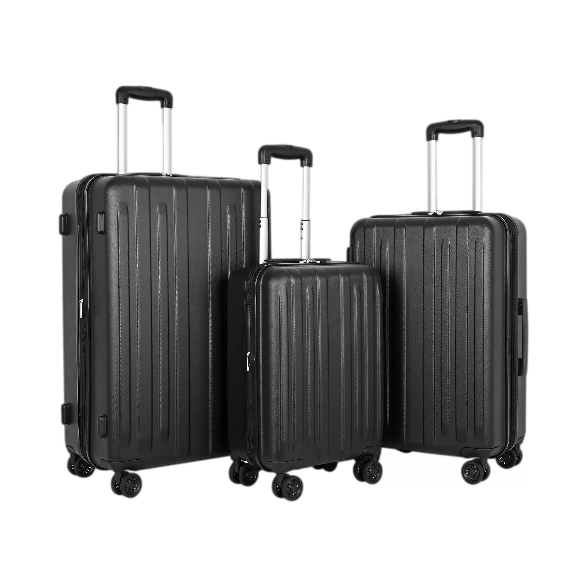 Berkley Jensen 3Pc. ABS Spinner Luggage Set, Black BJ's Wholesale Club