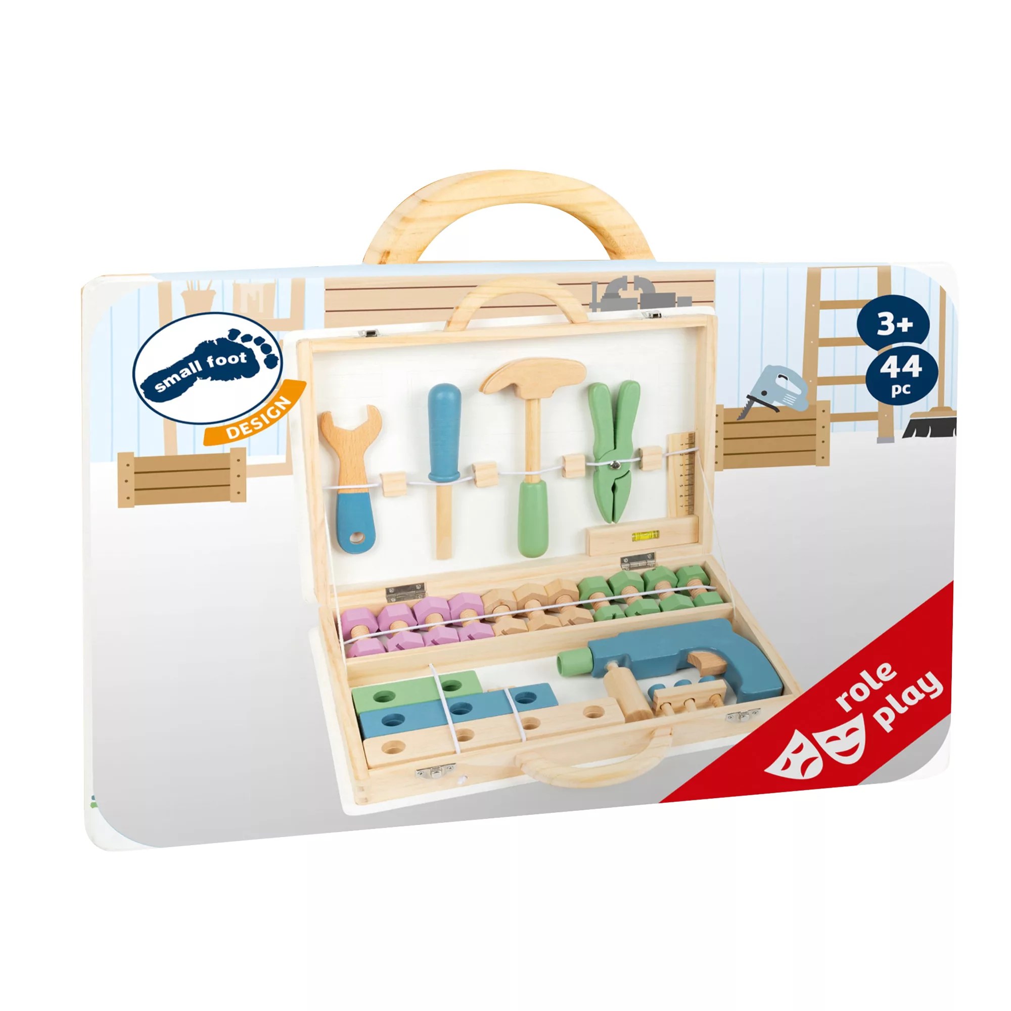 Small Foot Wooden Toys Premium Nordic Toolbox x Playset BJ's