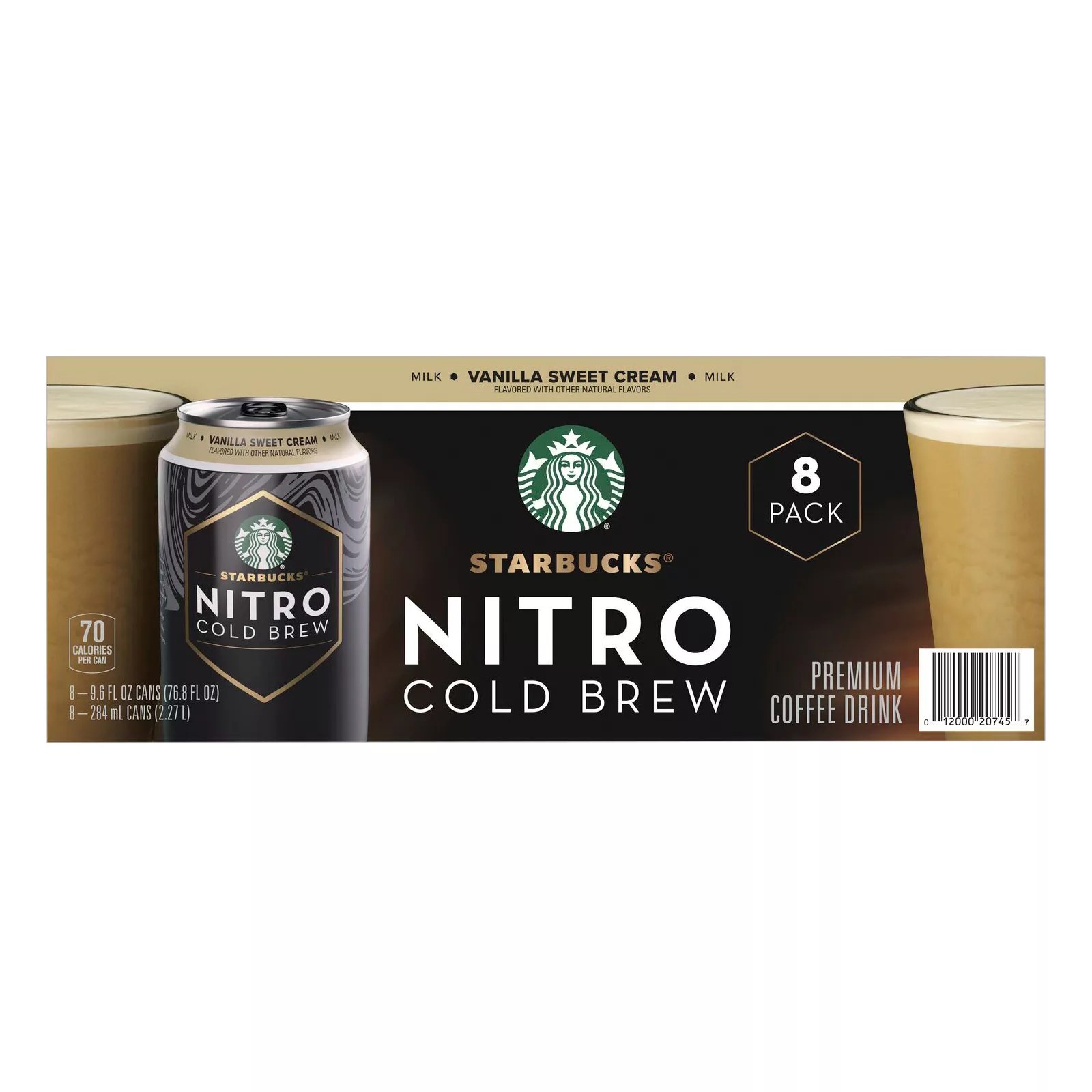 Starbucks Nitro Cold Brew Vanilla Sweet Cream Coffee, 8 ct. BJs